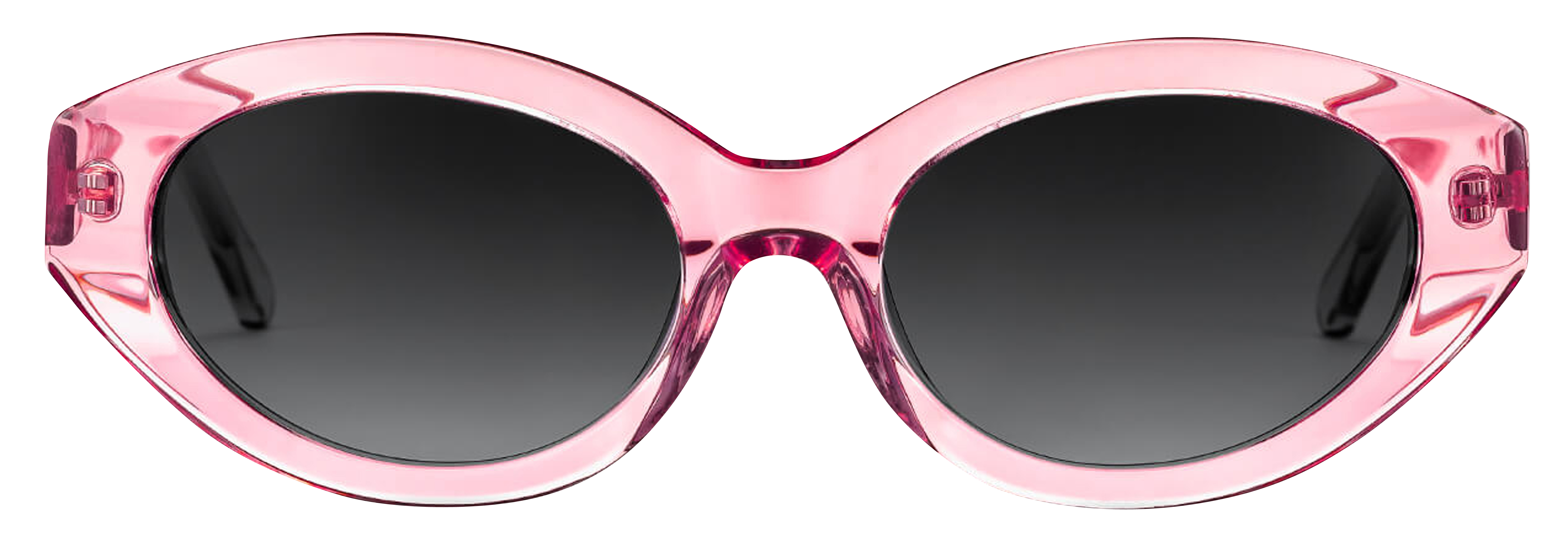 Occhiali Da Sole Ovali Cristal Rose - Gradient Grey Mize - Donna | Place  des Tendances