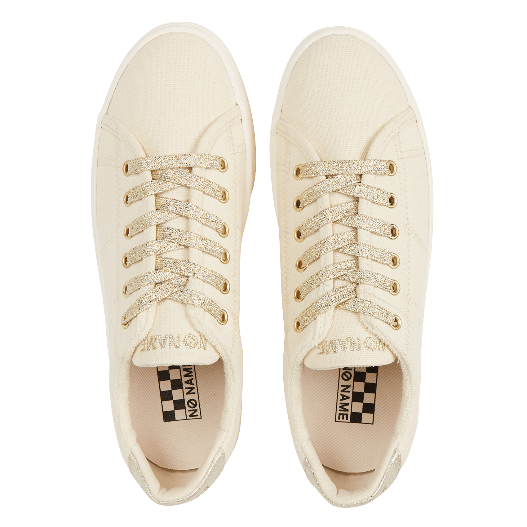 Sneakers In Tela Di Cotone Con Zeppa Dove L.gold No Name - Donna | Place  des Tendances