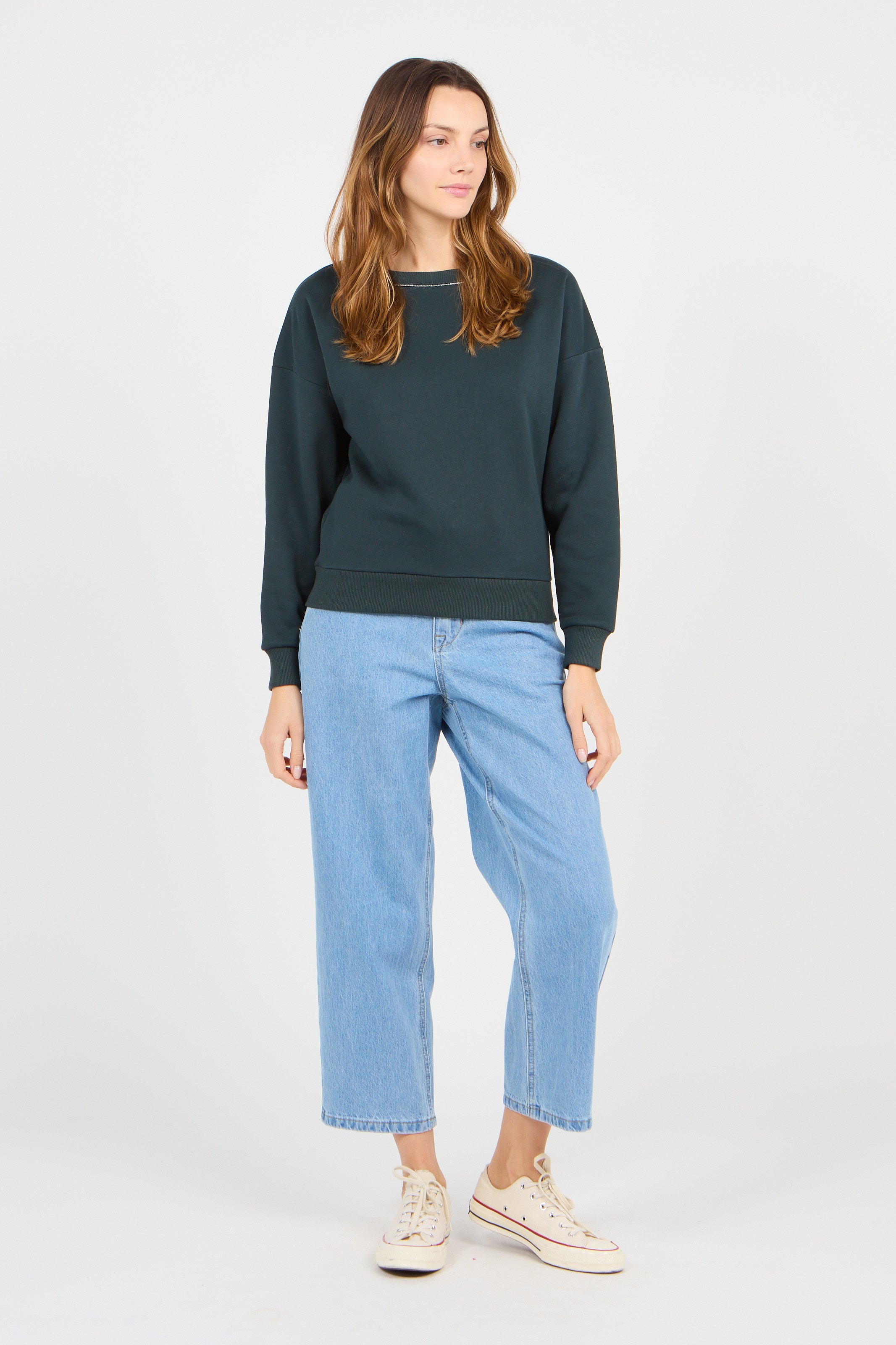 Jeans Ampi A Vita Alta Medium Blue Denim Object - Donna | Place des  Tendances