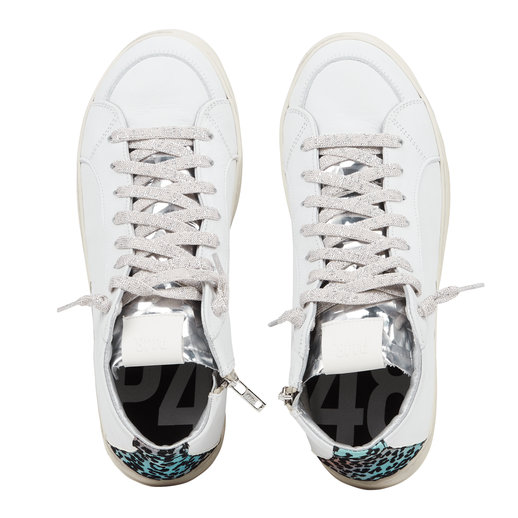 Sneakers Alte In Pelle White P448 - Donna | Place des Tendances