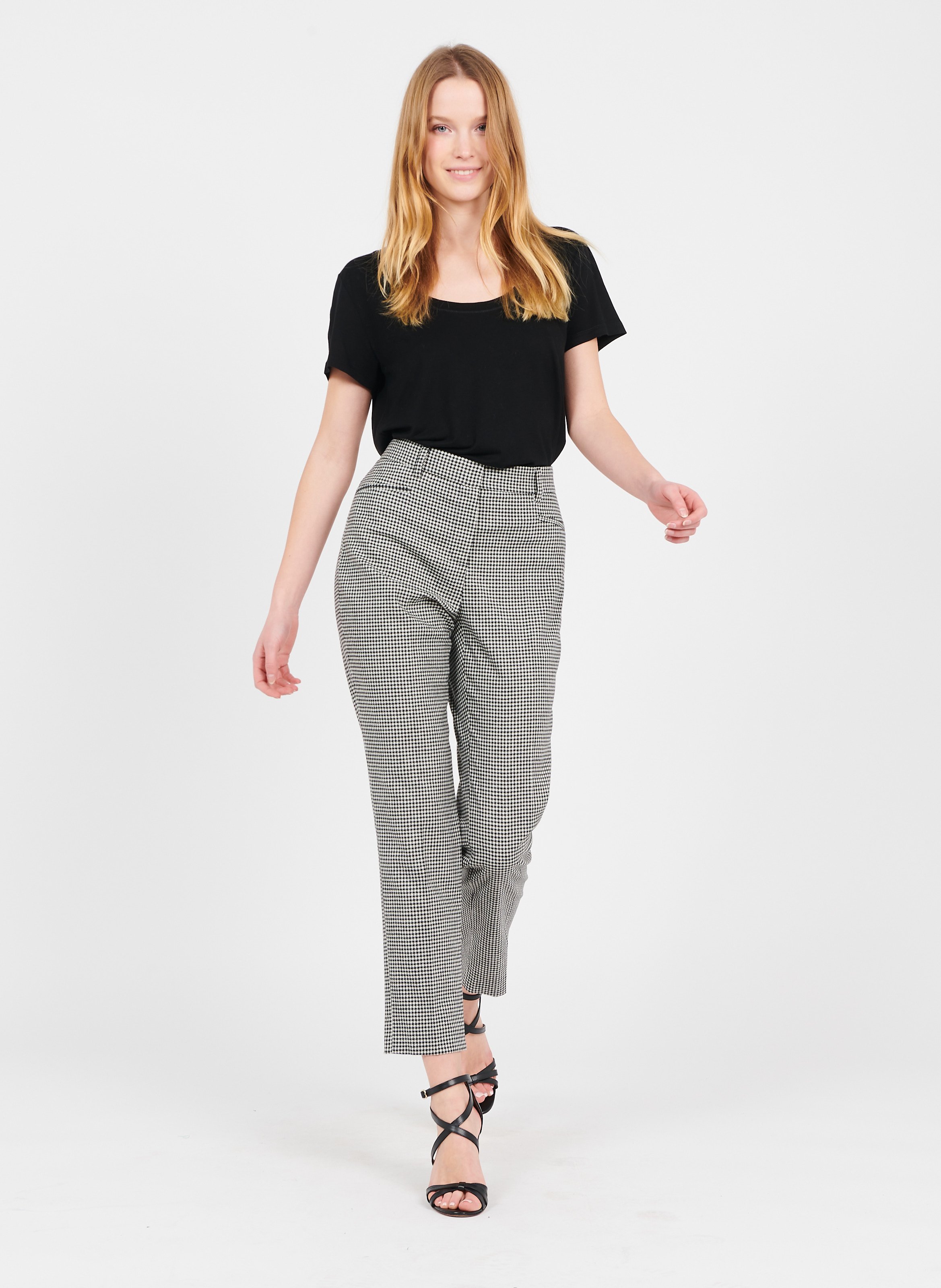 T-shirt Scollo Tondo Noir Pablo - Donna | Place des Tendances
