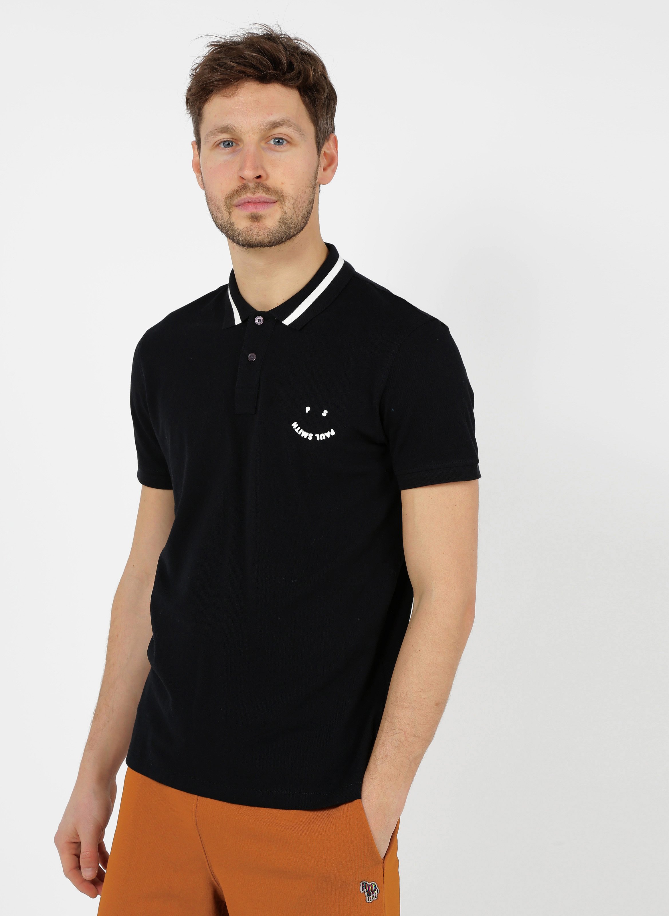 Polo Regular Fit Serigrafata In Cotone Black Paul Smith - Uomo | Place des  Tendances