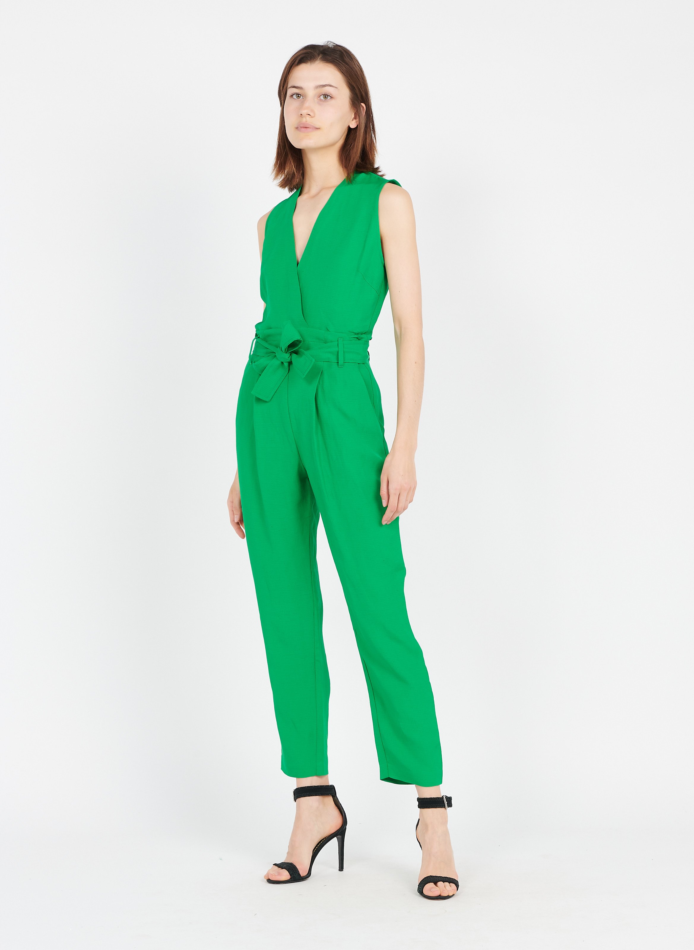 Tuta Con Scollo Incrociato A V Verde Felce Pinko - Donna | Place des  Tendances