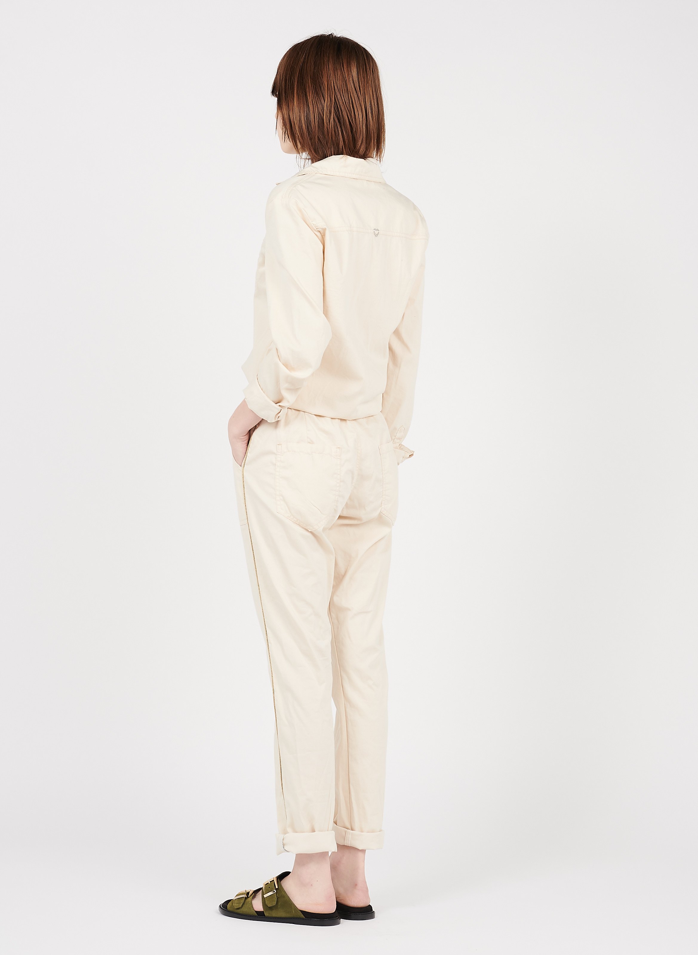 Tuta Con Scollo A V Ecru' Please - Donna | Place des Tendances