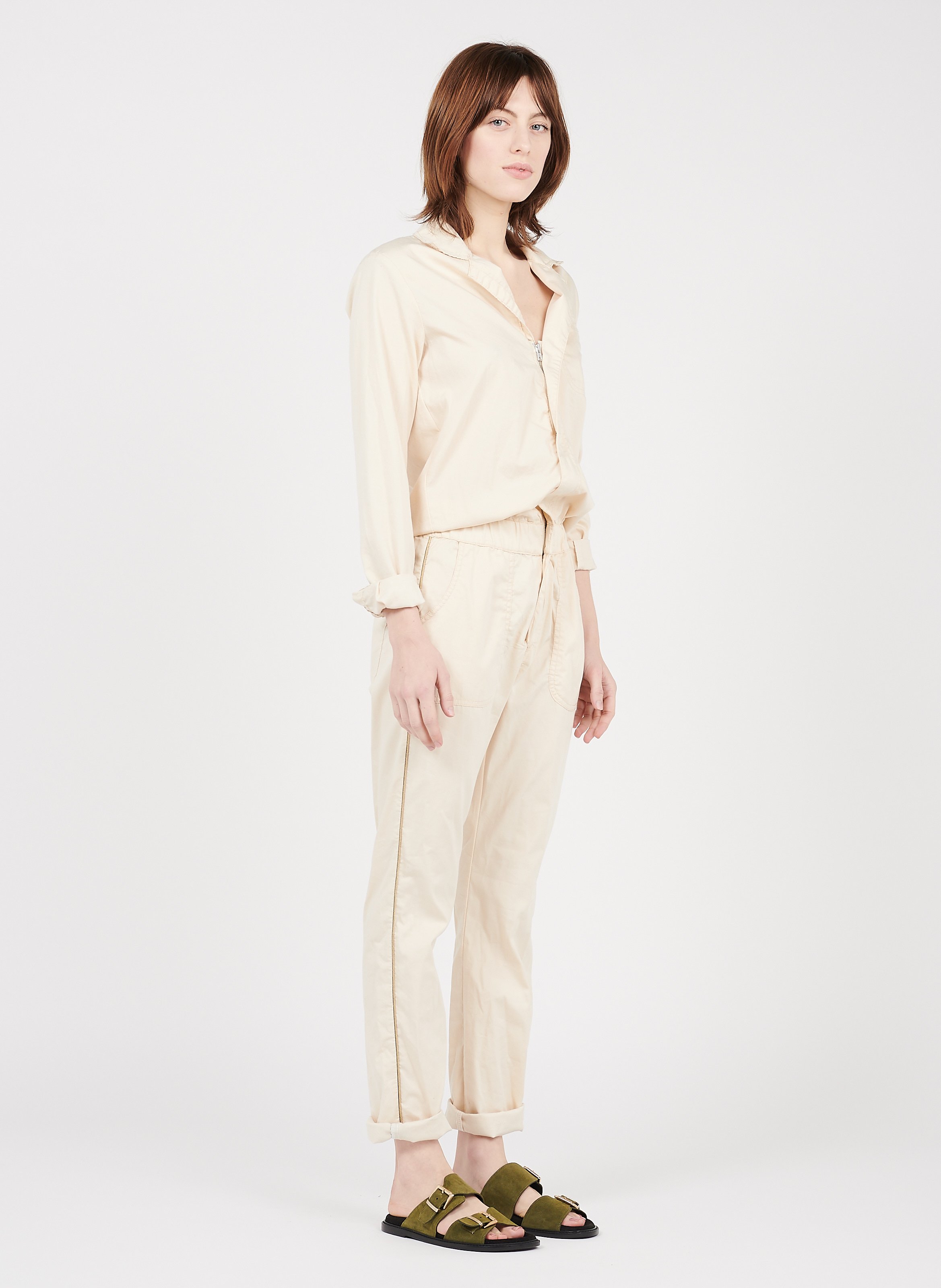 Tuta Con Scollo A V Ecru' Please - Donna | Place des Tendances