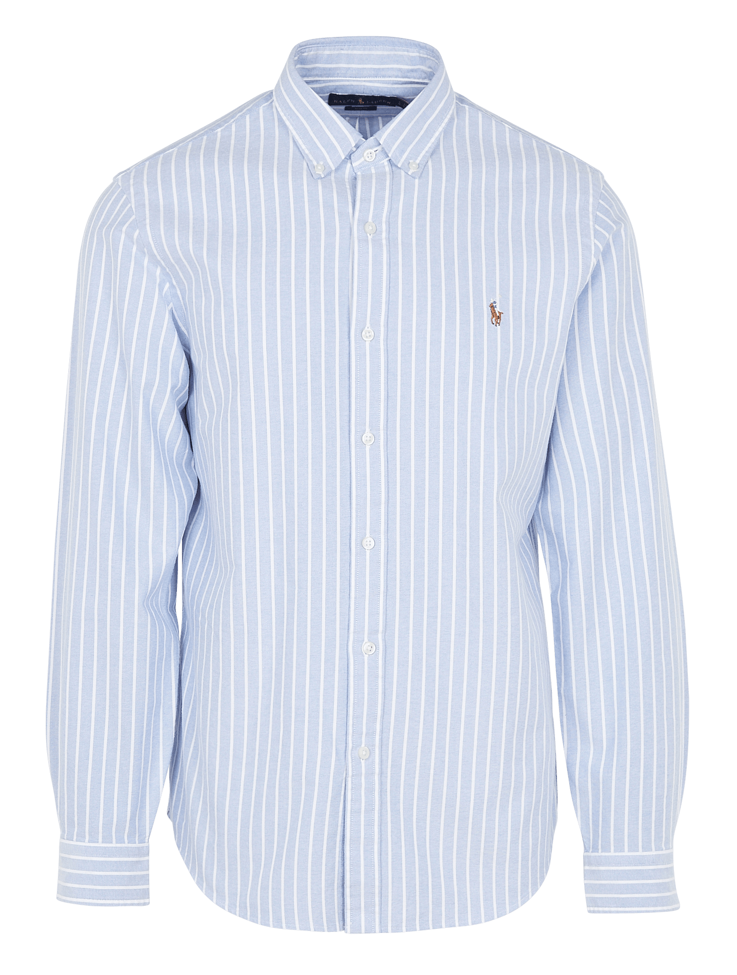 Camicia Collo Button Down Slim Fit A Righe In Cotone Multi Polo Ralph Lauren  - Uomo | Place des Tendances