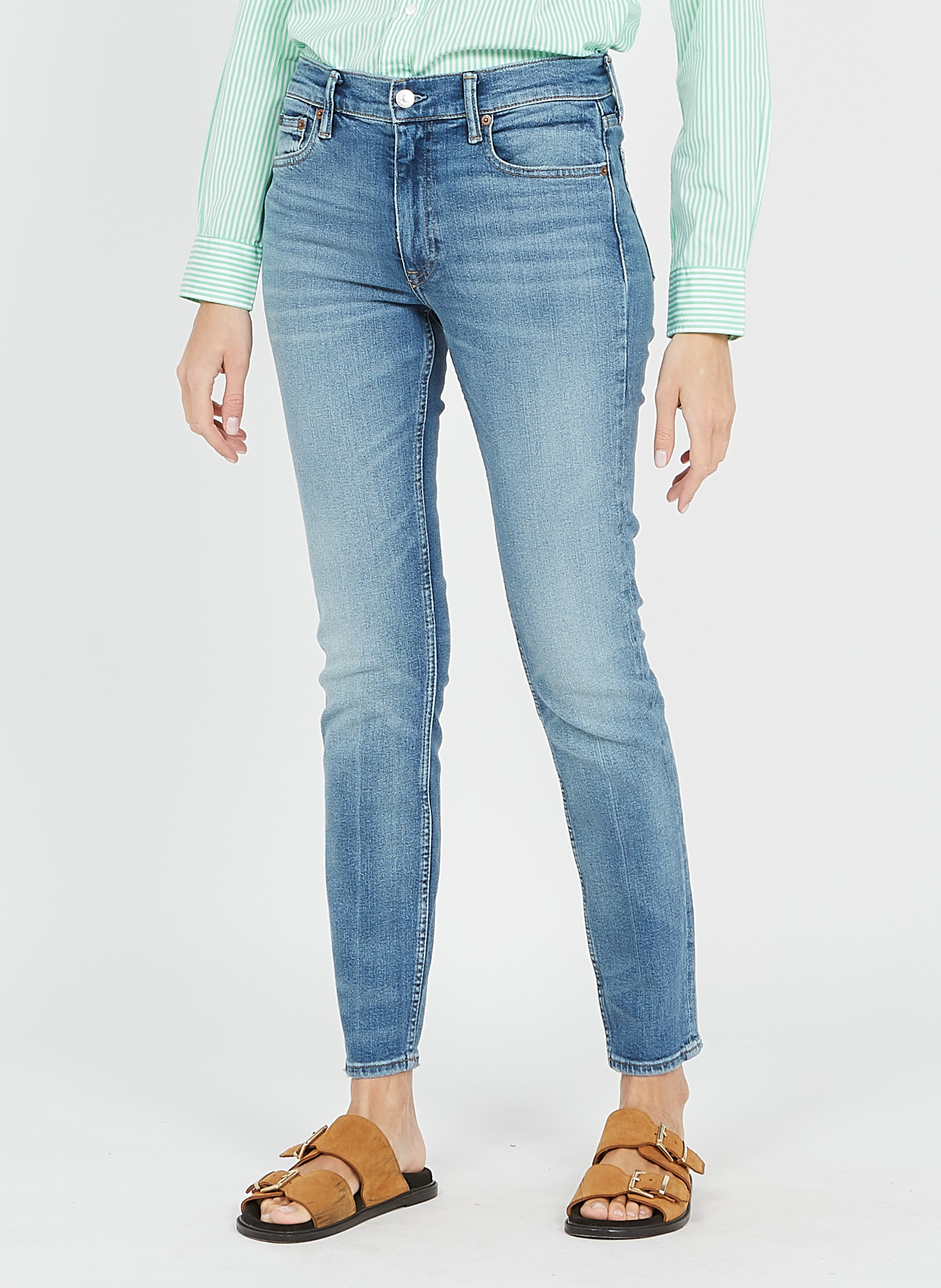 Jeans Dritti In Cotone Denim Blue Polo Ralph Lauren - Donna | Place des  Tendances