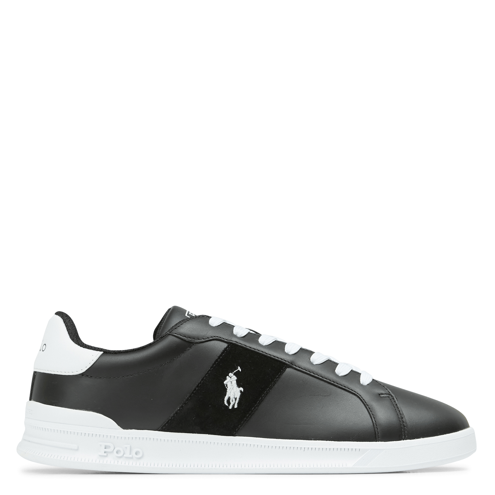 Sneakers Basse Con Lacci In Pelle Black Polo Ralph Lauren - Uomo | Place  des Tendances