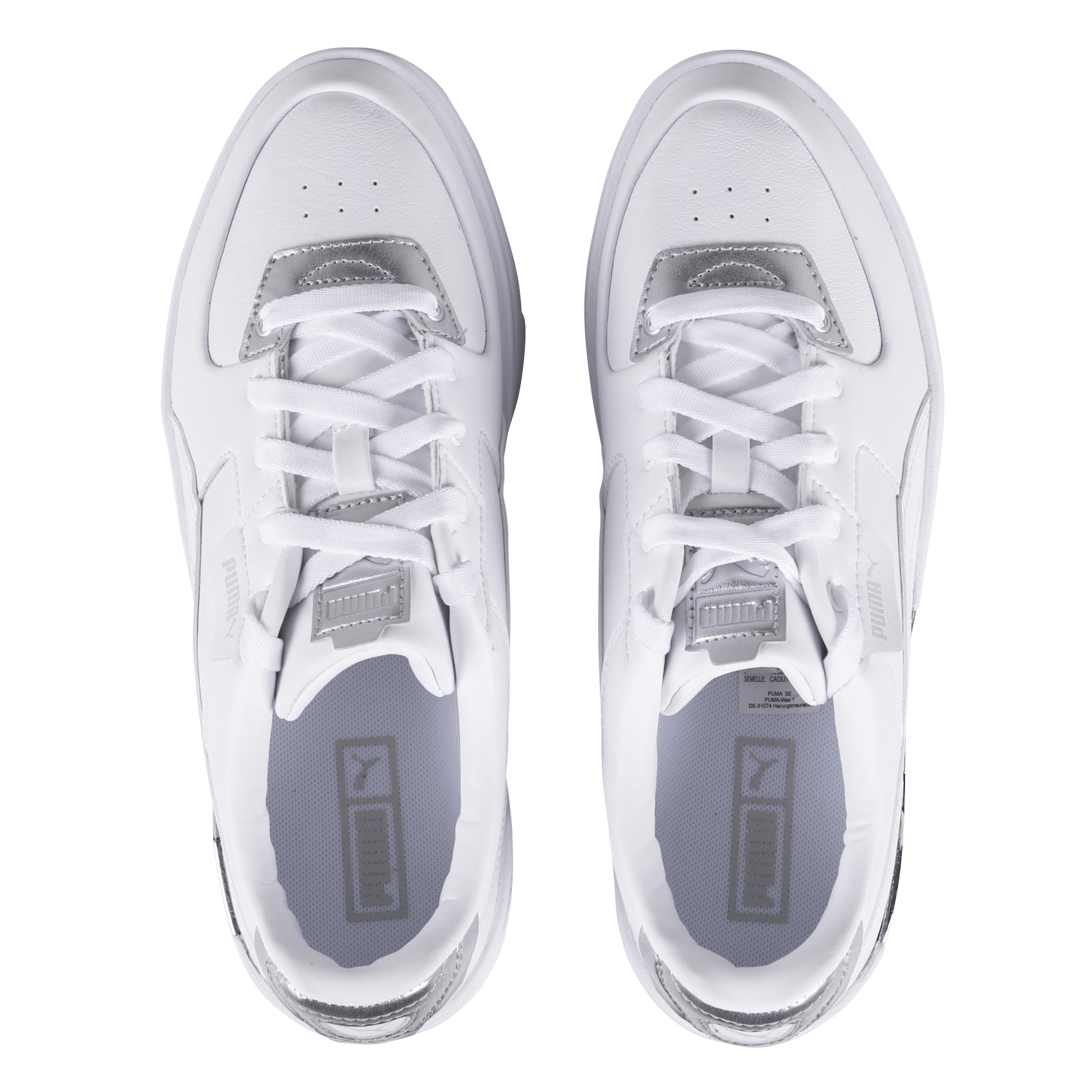 Puma Cali Dream Metal Wns bianche e argento | AW LAB