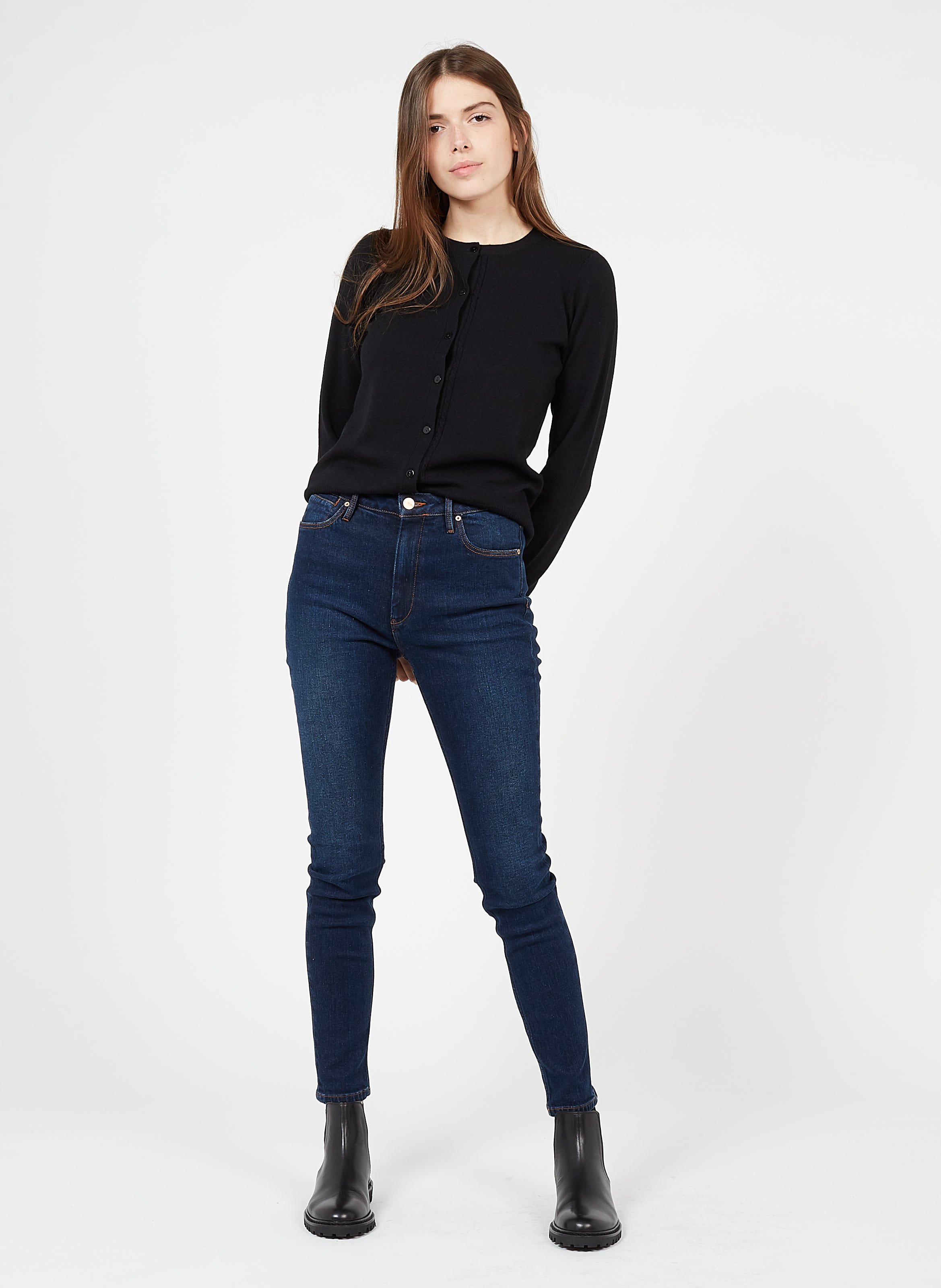 Jeans Skinny A Vita Alta In Cotone Bio Dnm B-134 Reiko - Donna | Place des  Tendances