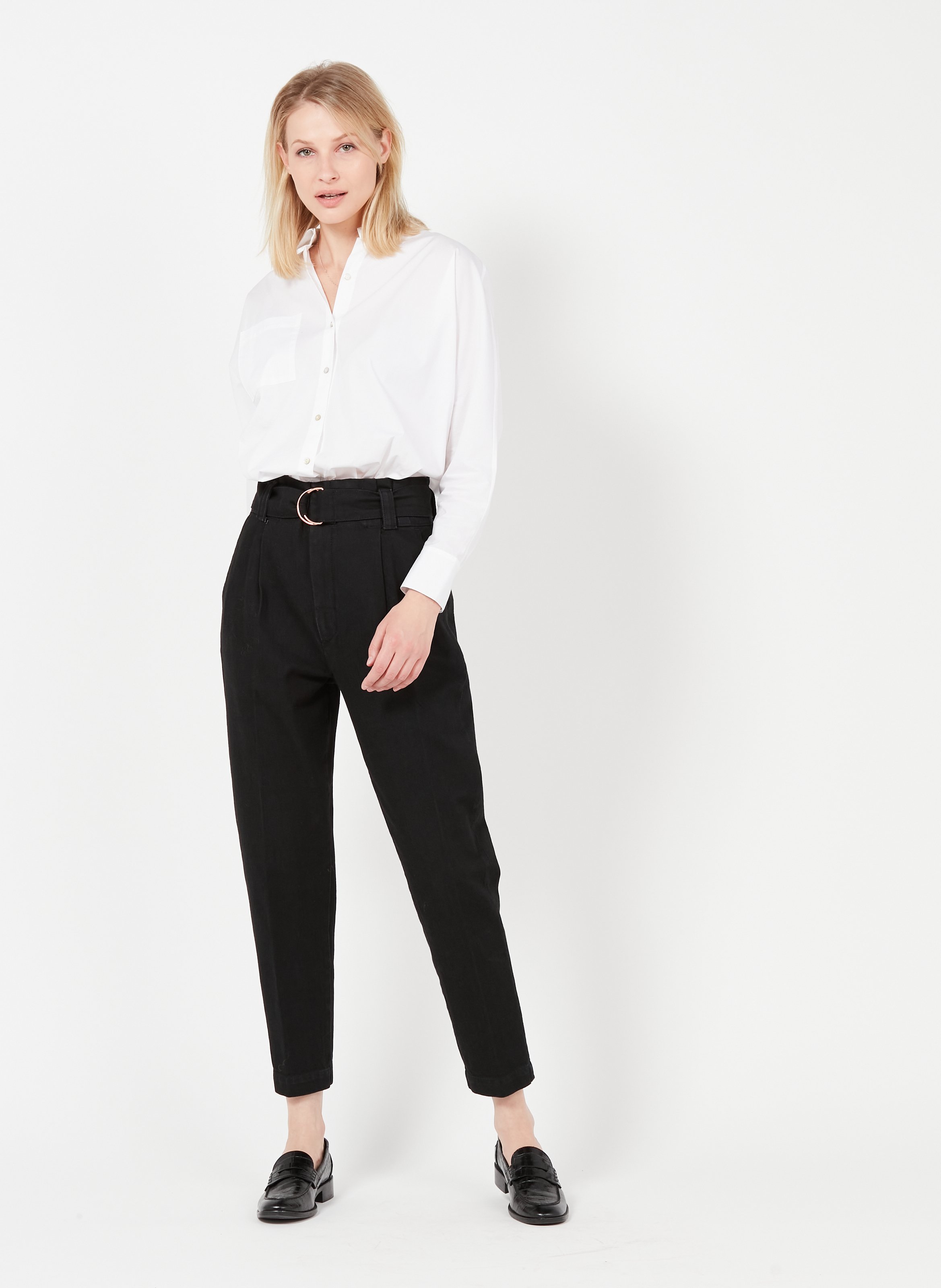 Camicia Collo Classico In Cotone Biologico White Reiko - Donna | Place des  Tendances