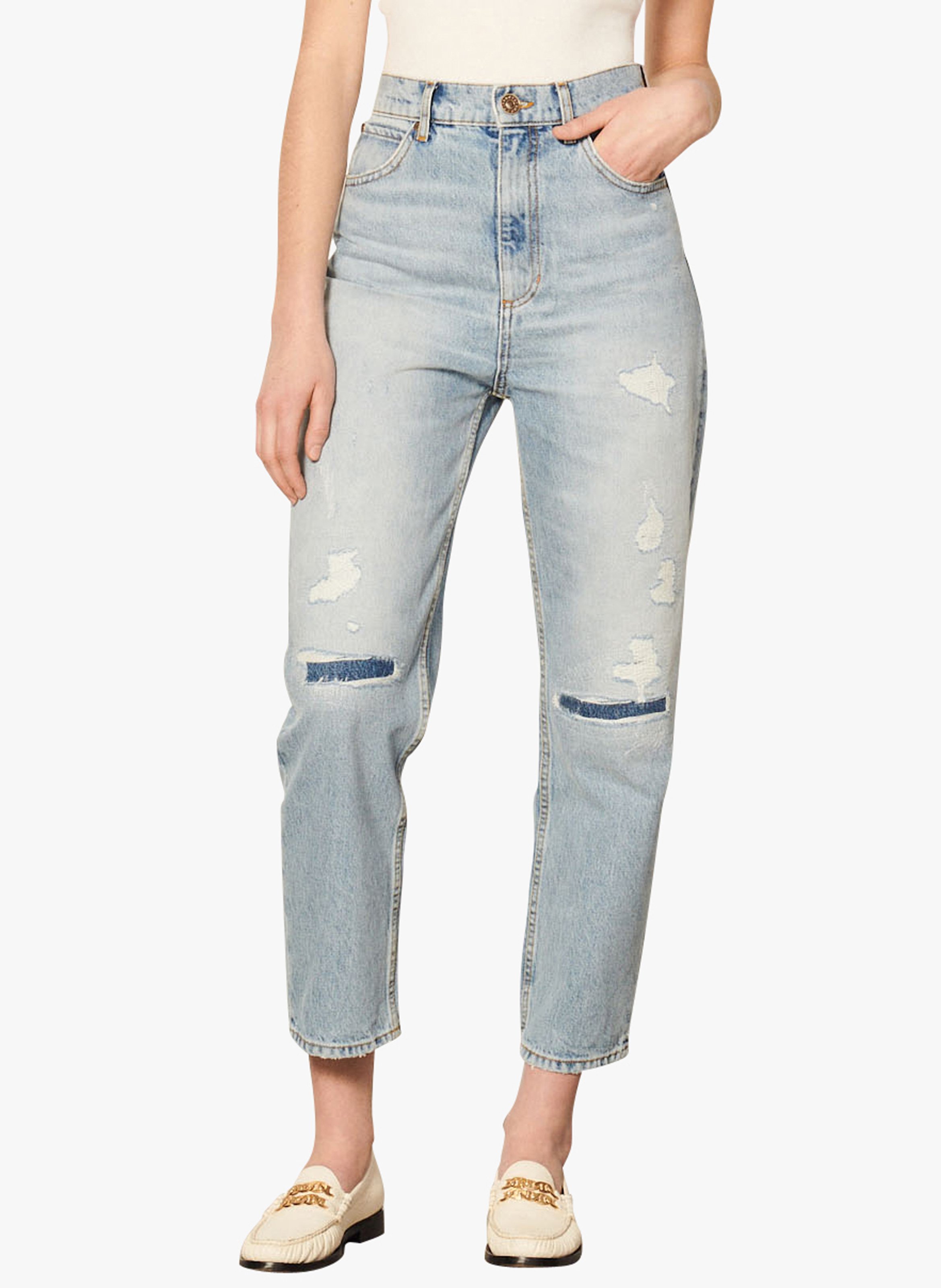 Jeans Taglio Boyfriend Bleu Jean Sandro - Donna | Place des Tendances
