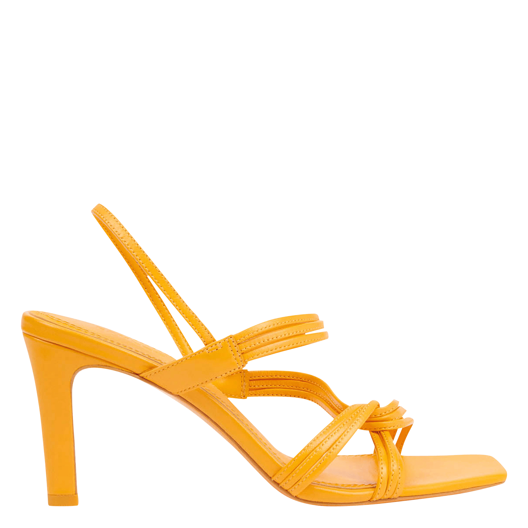 Glamorous - sandali arancioni effetto nudo con tacco largo - arancione -  Stileo.it