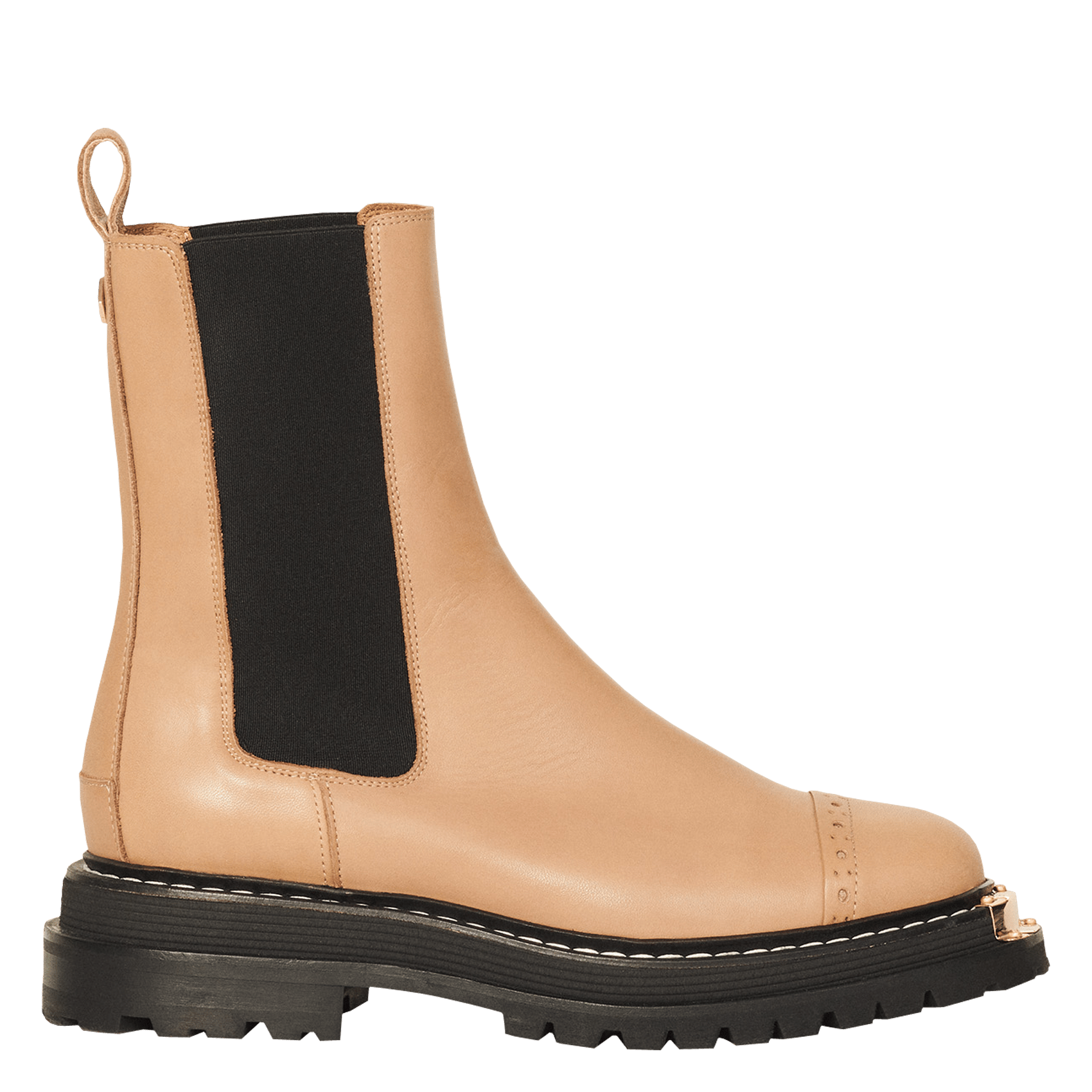 Stivaletti In Pelle Beige Sandro - Donna | Place des Tendances
