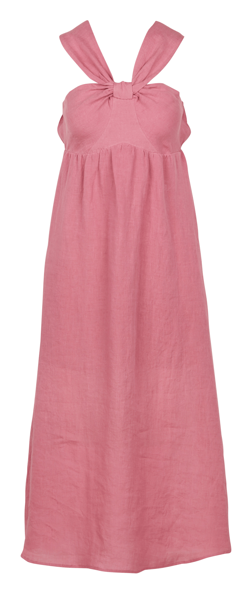 Abito Midi Svasato In Lino Pink See U Soon - Donna | Place des Tendances