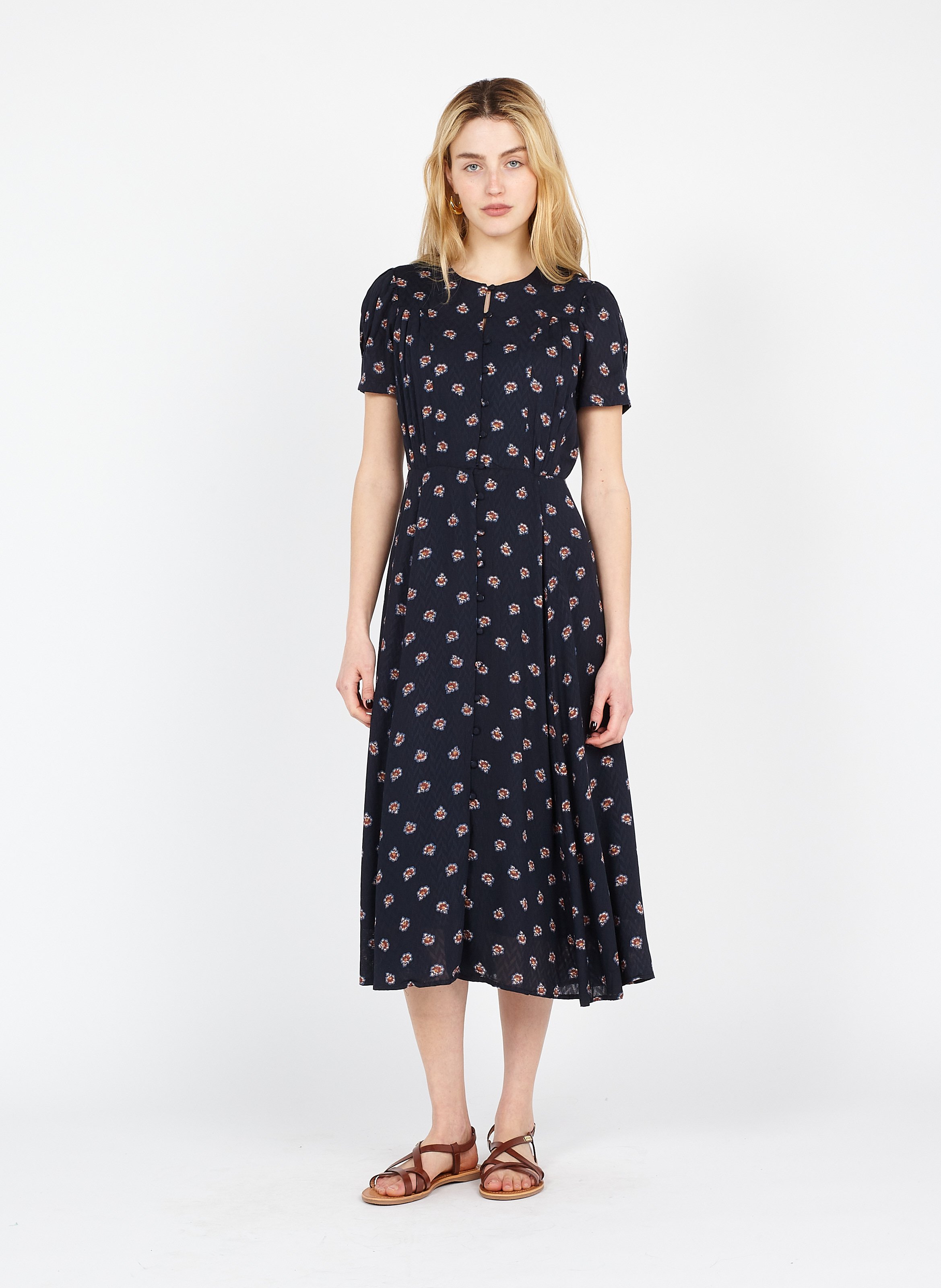 Abito Midi Scollo Tondo Stampato Moonless Lodi Sessun - Donna | Place des  Tendances