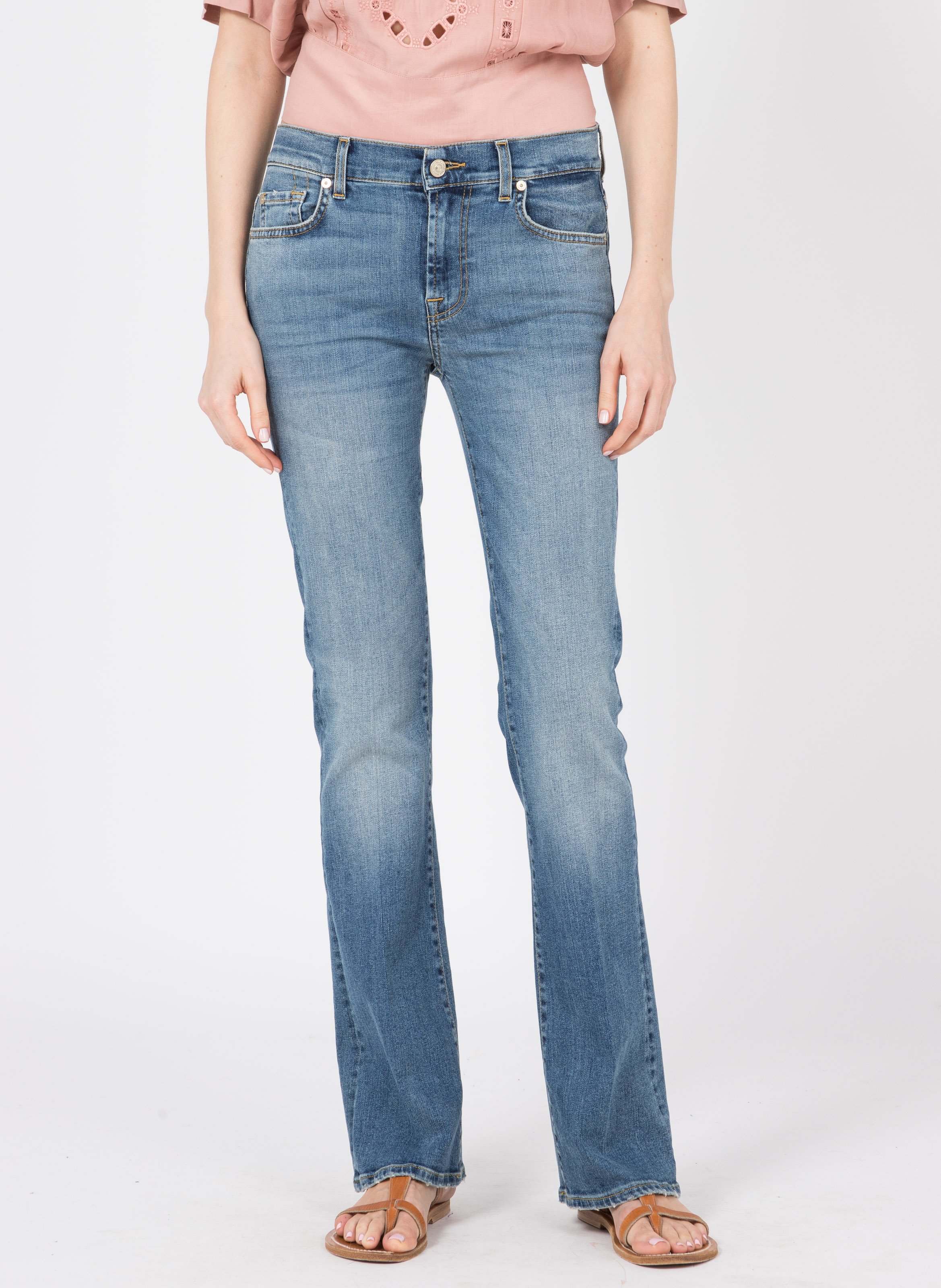 Jeans Bootcut Mid Blue 7 For All Mankind - Donna | Place des Tendances