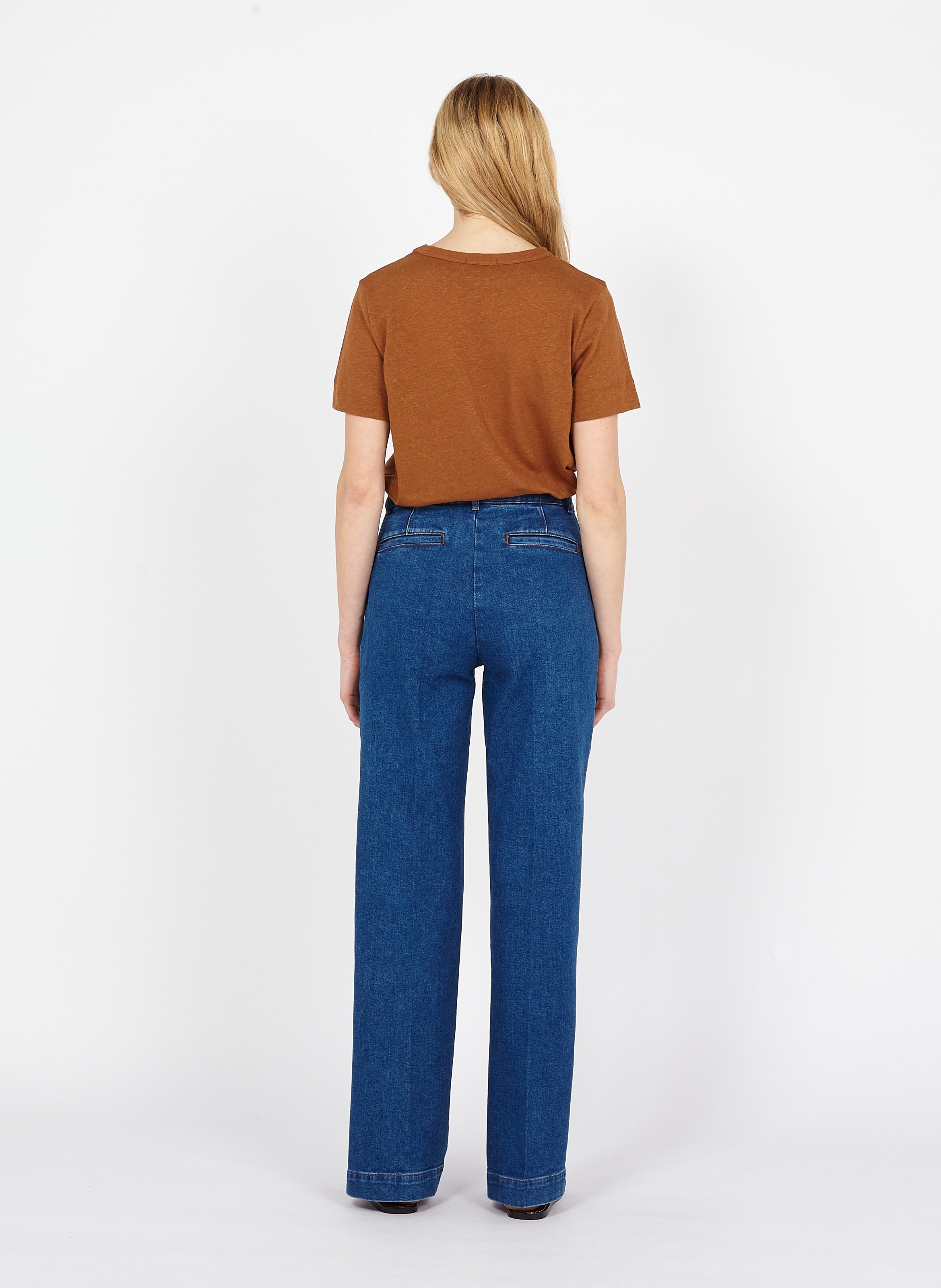 Jeans A Vita Alta A Zampa Delefante Jean Bleu Soeur - Donna | Place des  Tendances
