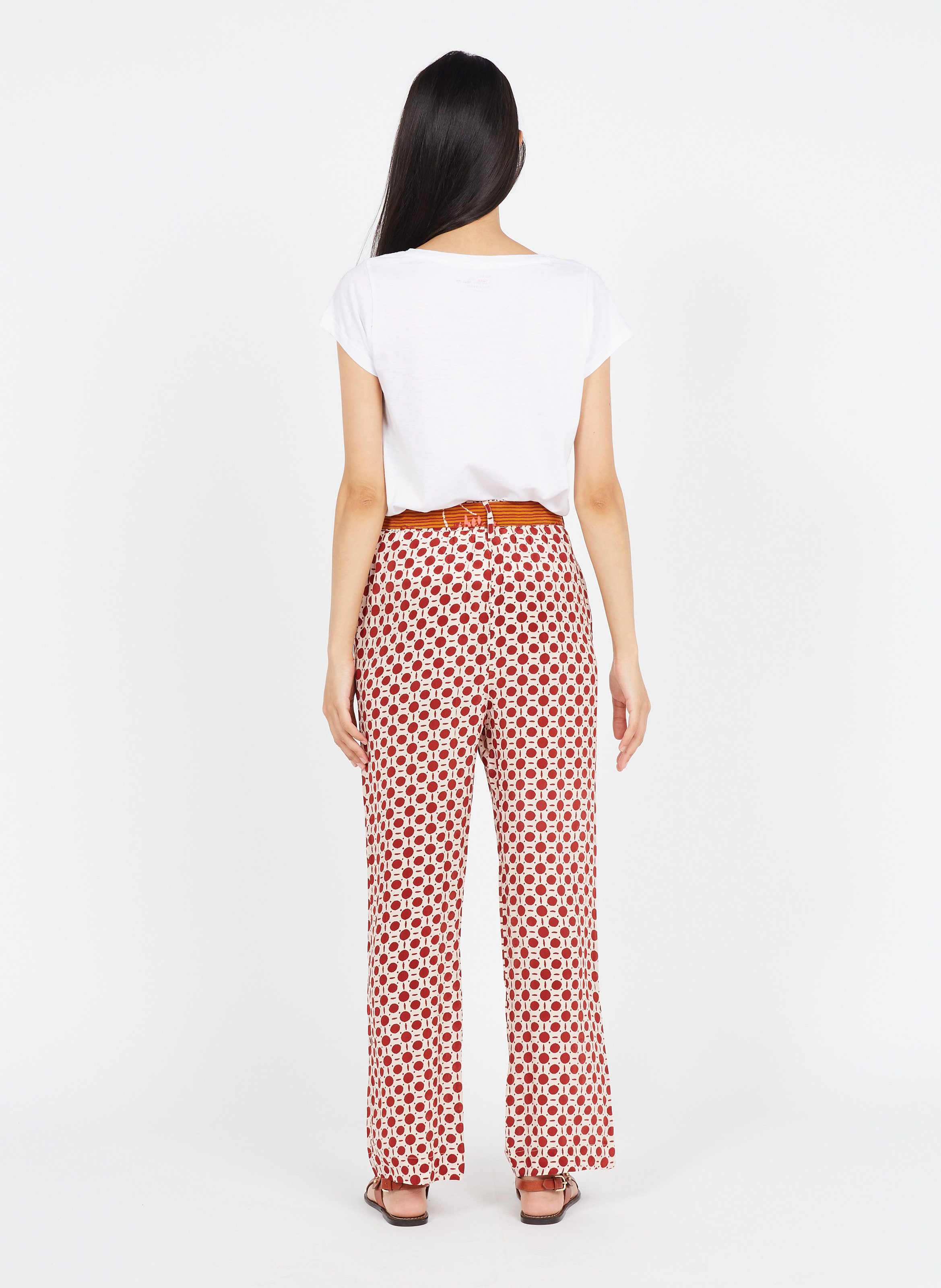 Pantaloni Larghi A Pois Vermillon Stella Forest - Donna | Place des  Tendances