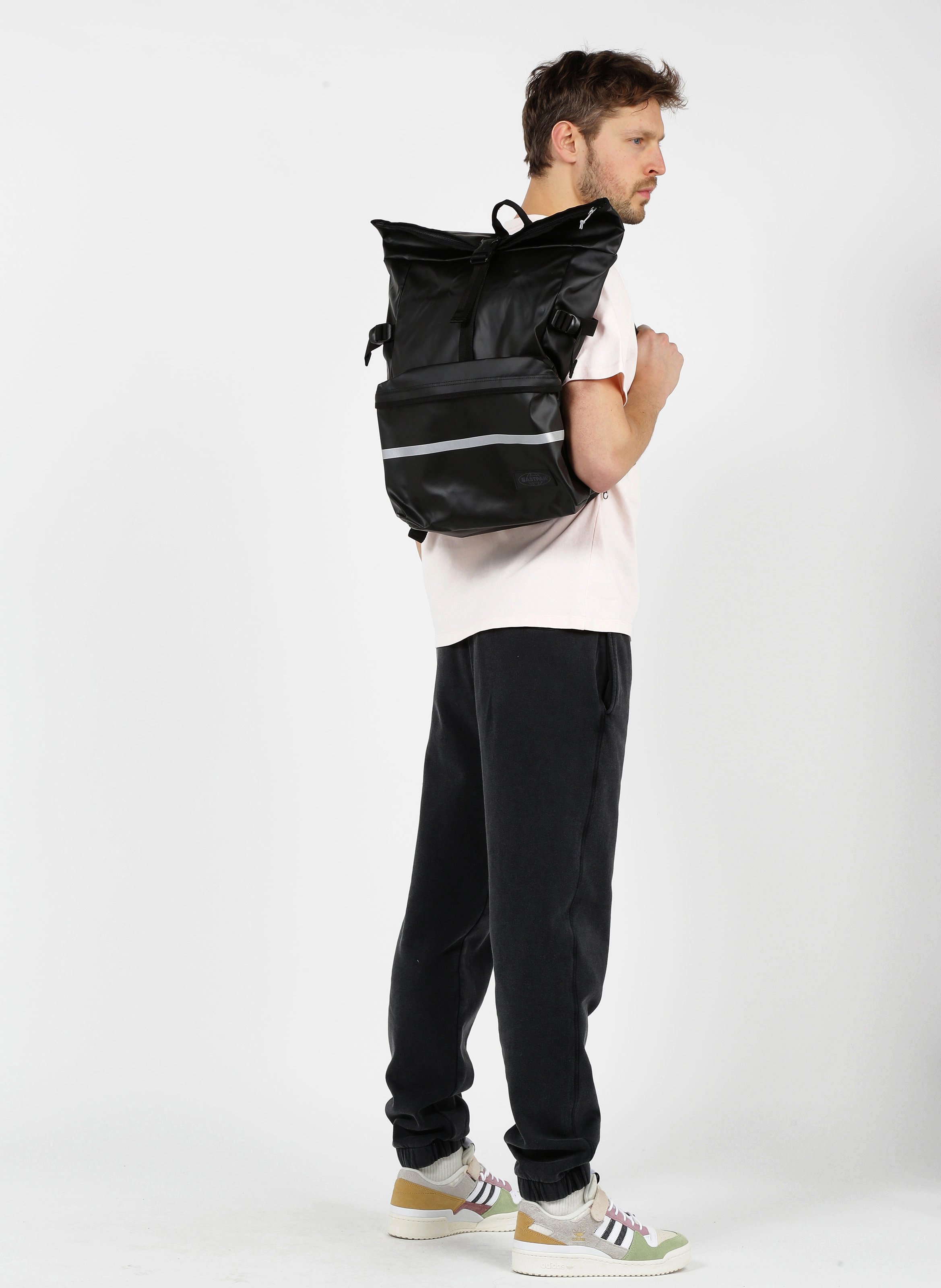 eastpak roll top backpack