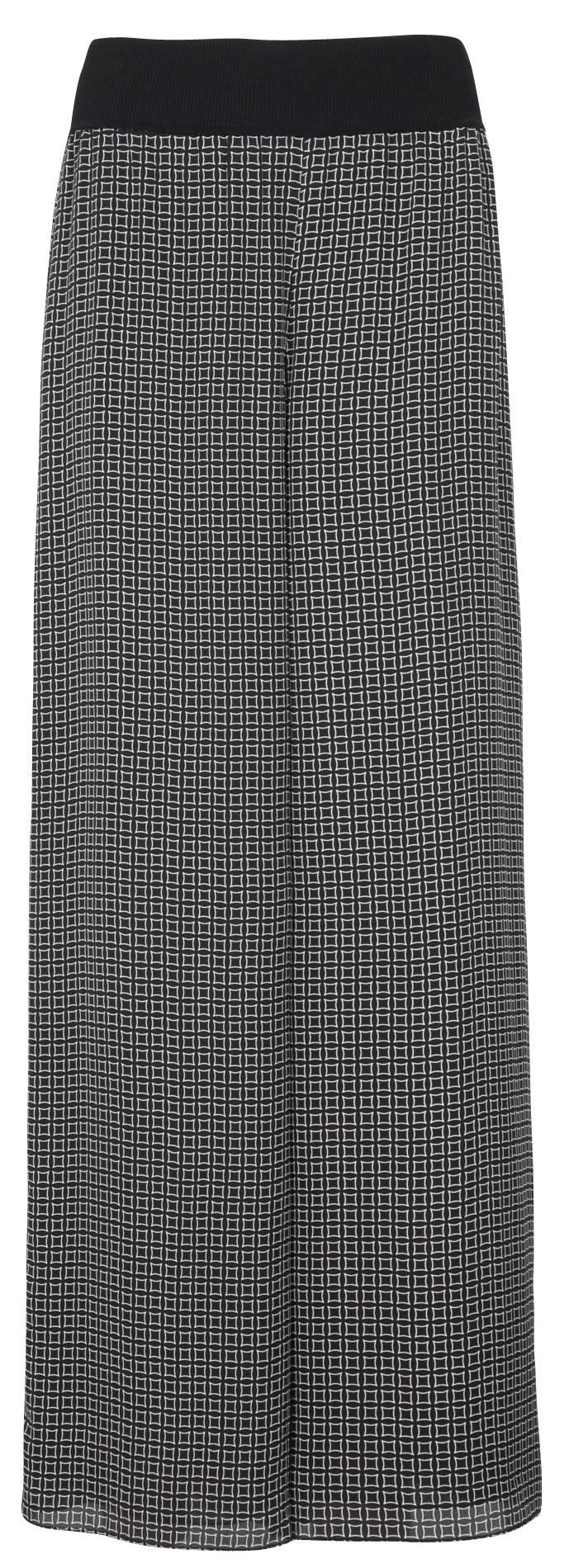 Pantaloni Larghi A Vita Alta Stampati In Seta Black Multi Theory - Donna |  Place des Tendances