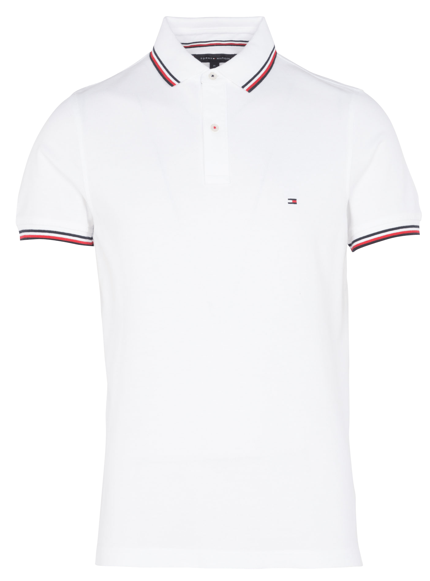 Polo Slim Fit In Cotone Piqué White Tommy Hilfiger - Uomo | Place des  Tendances