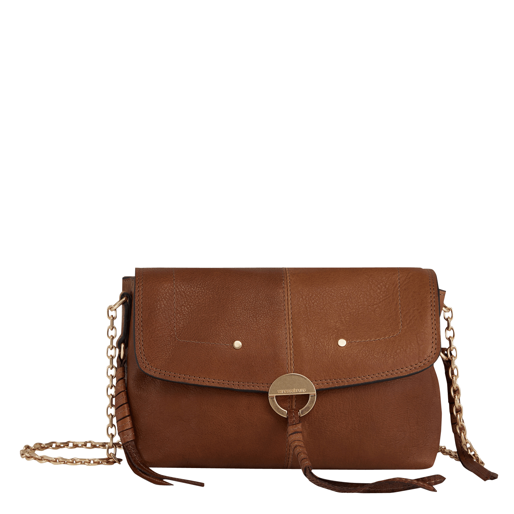 Borsa A Tracolla In Pelle Havane Vanessa Bruno - Donna | Place des Tendances