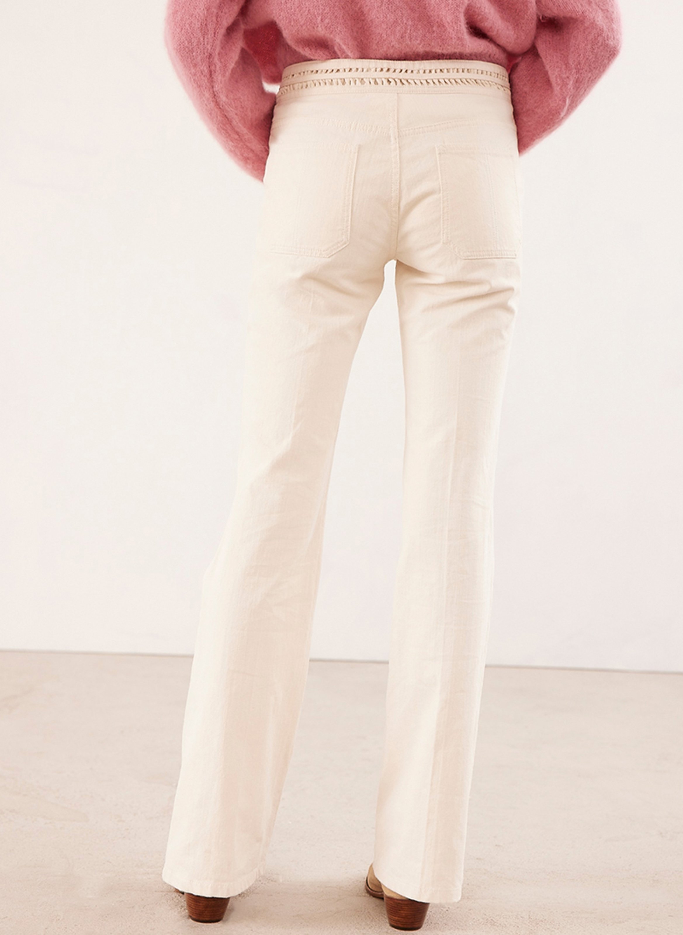 Jeans Bootcut A Vita Alta Ecru Vanessa Bruno - Donna | Place des Tendances