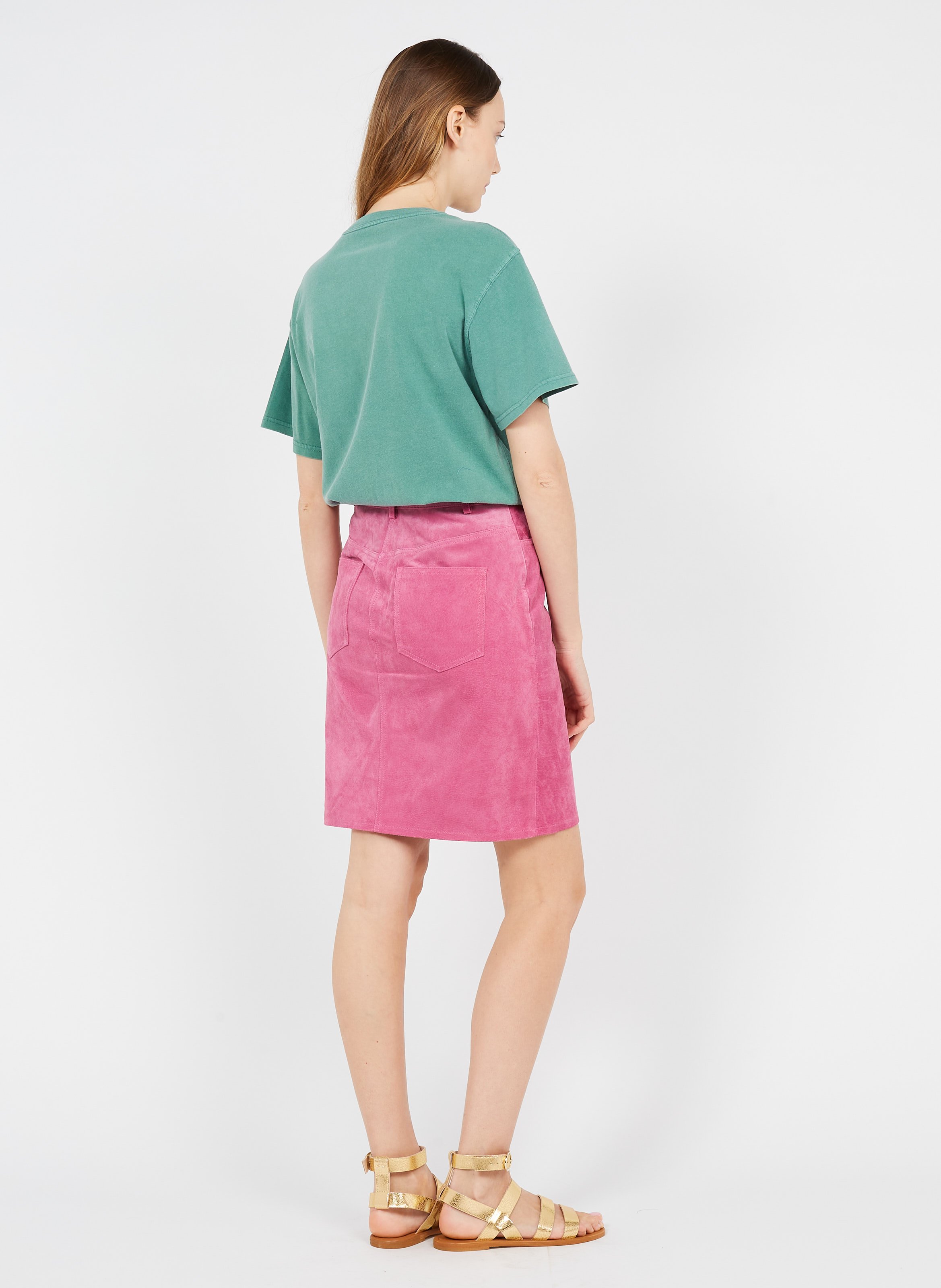 Gonna Corta In Pelle Magenta Haze Vila - Donna | Place des Tendances