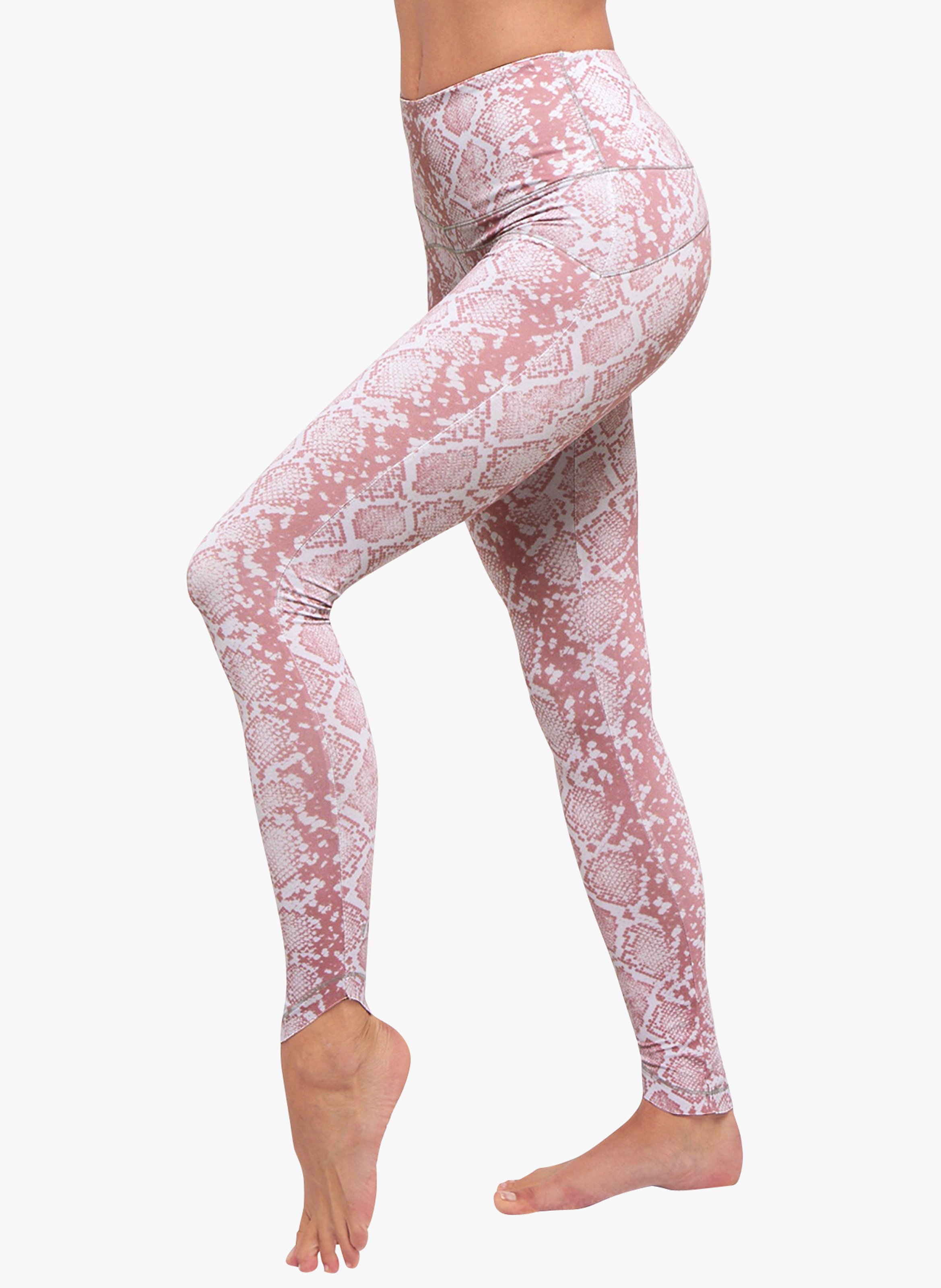 Leggings Yoga Con Stampa Pitone Rose-silver Yuj Yoga Paris - Donna | Place  des Tendances