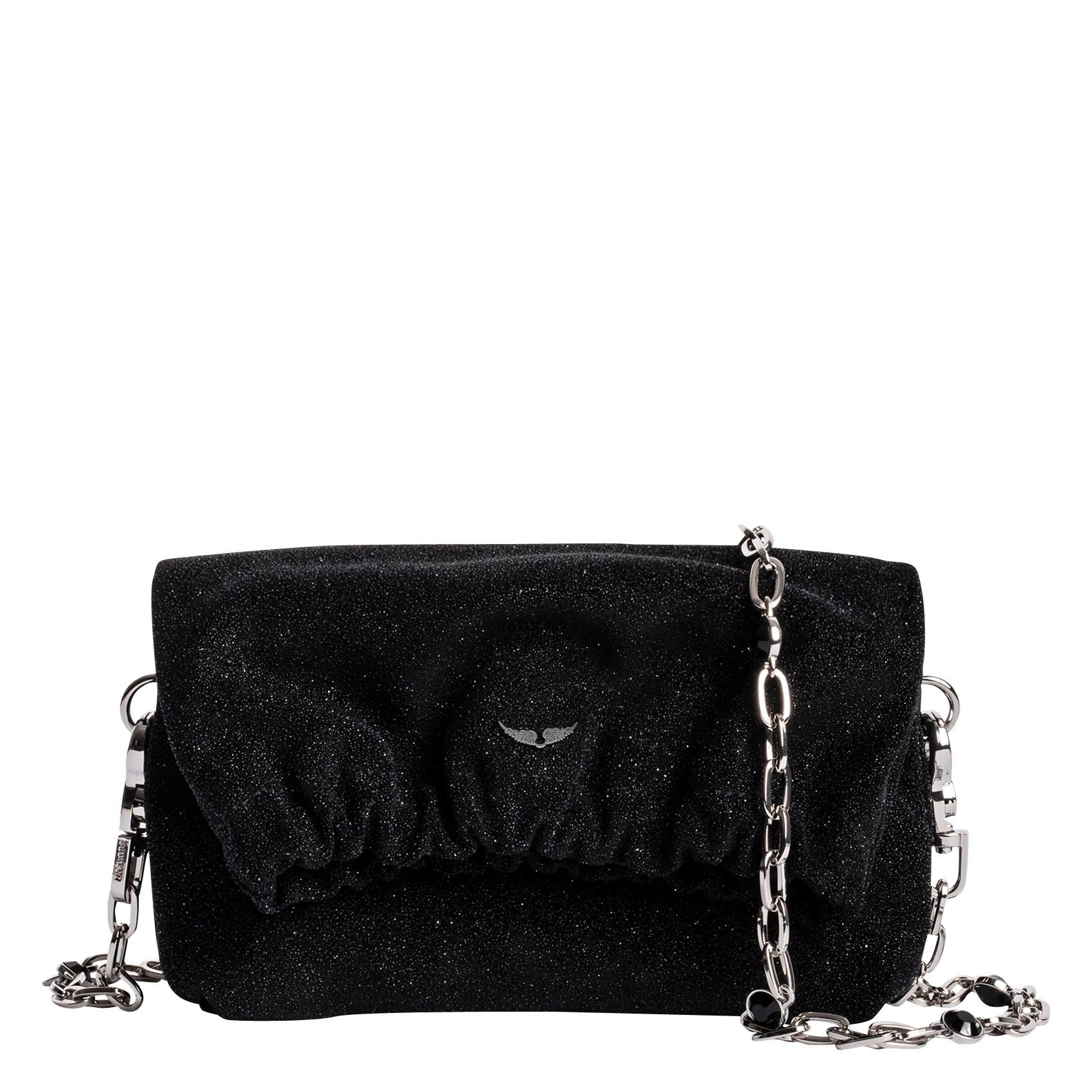 Borsa A Tracolla In Pelle Con Paillettes Noir Zadig\u0026voltaire - Donna |  Place des Tendances