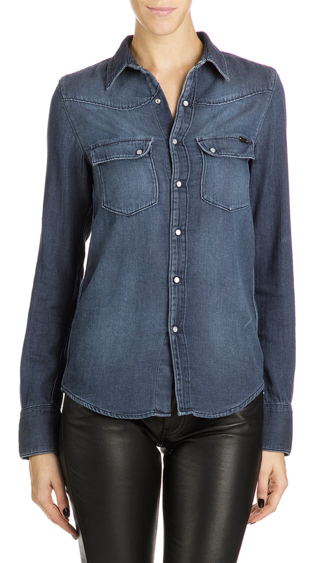 denim overhemd dames