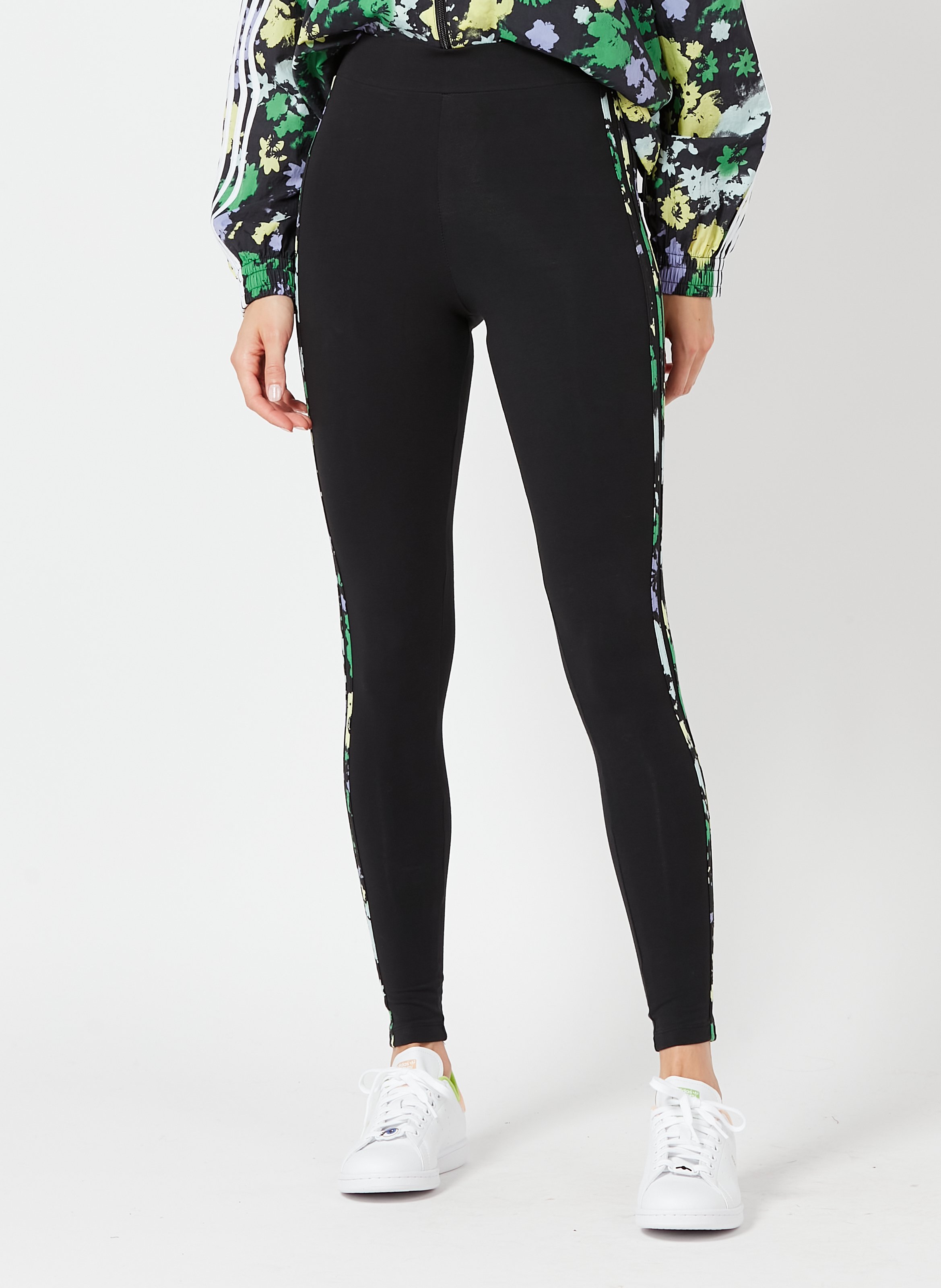 Sale Legging Met Bies Opzij Black Adidas - Dames | Place des Tendances
