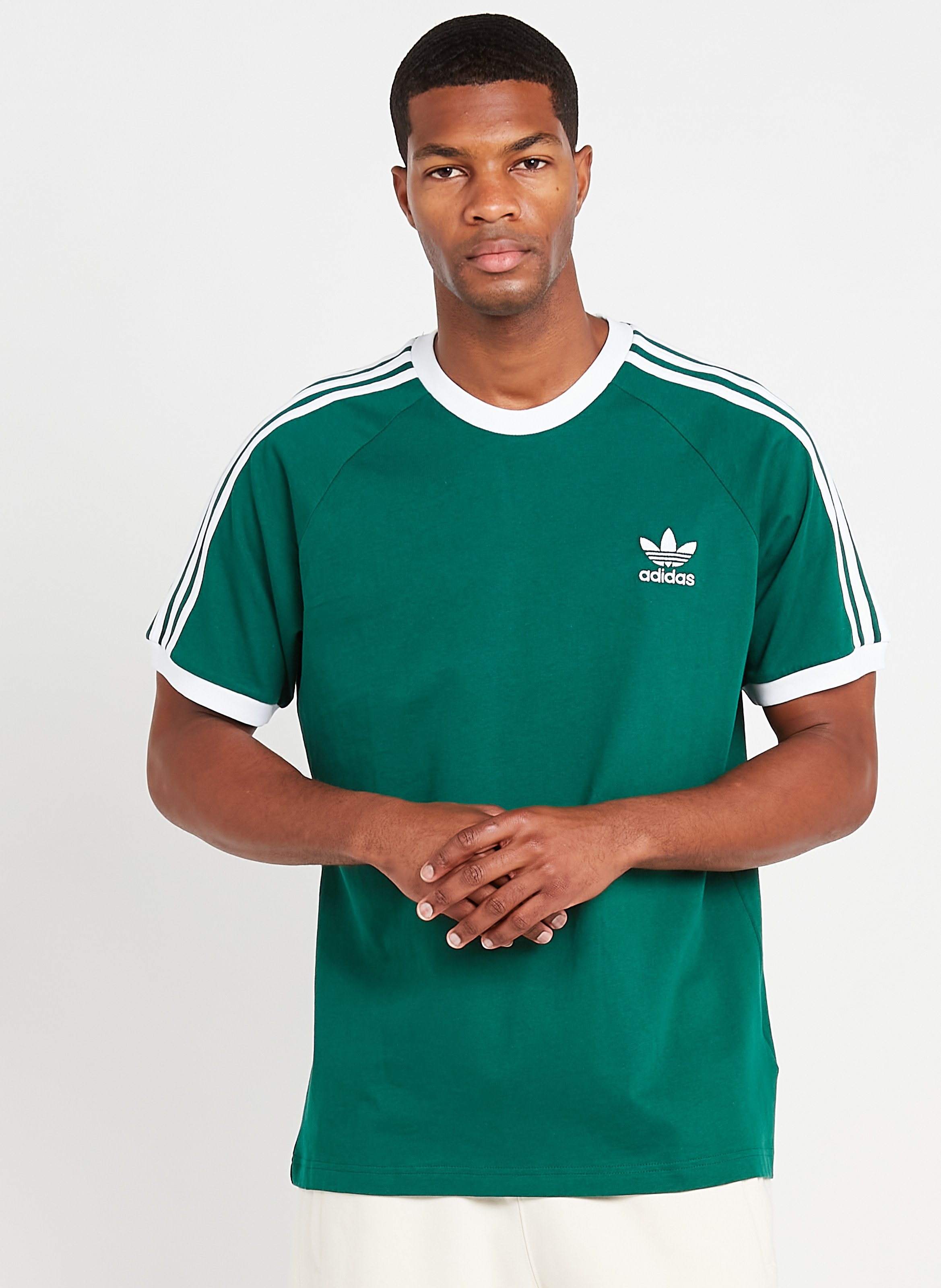 Regular-fit, Katoenen T-shirt Met Ronde Hals En Borduursel Cgreen Adidas -  Heren | Place des Tendances