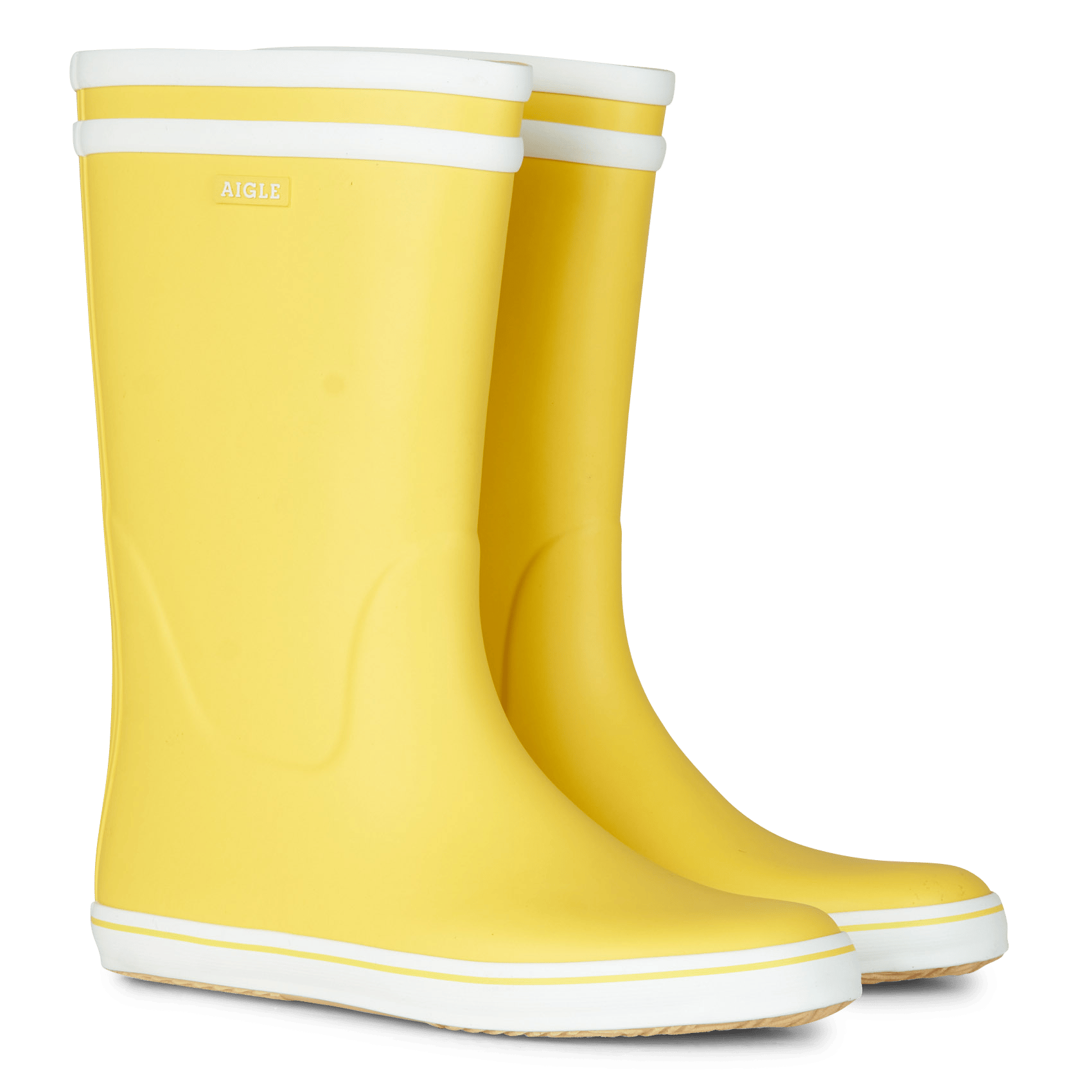 Sale Regenlaarzen Jaune/blanc Aigle - Dames | Place des Tendances
