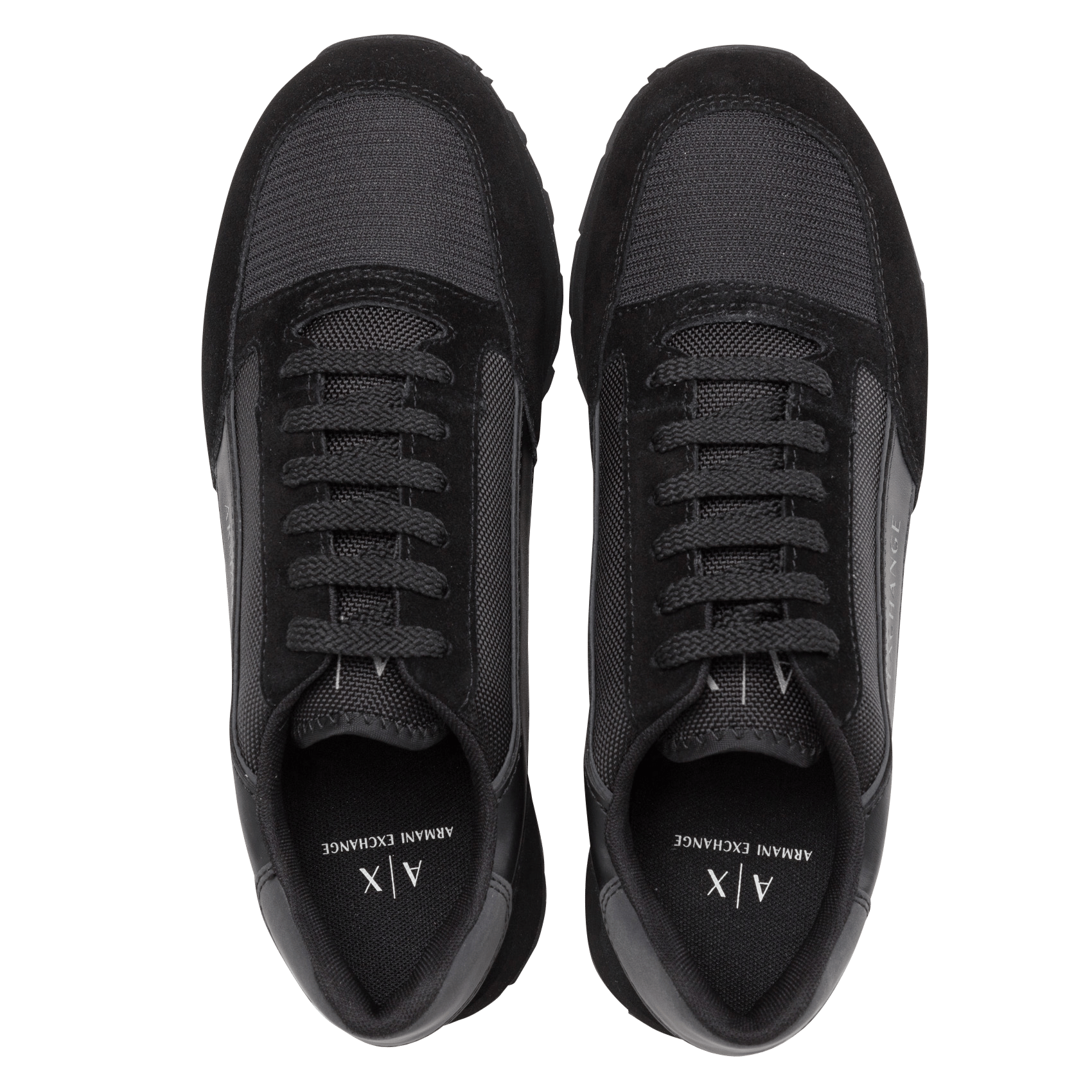 Leren Sneakers Black+ref.black Armani Exchange - Heren | Place des Tendances