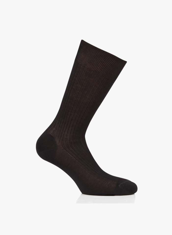 AU PRINTEMPS PARIS Katoenen sokken | Zwart