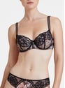 AUBADE Pivoine Noir Zwart