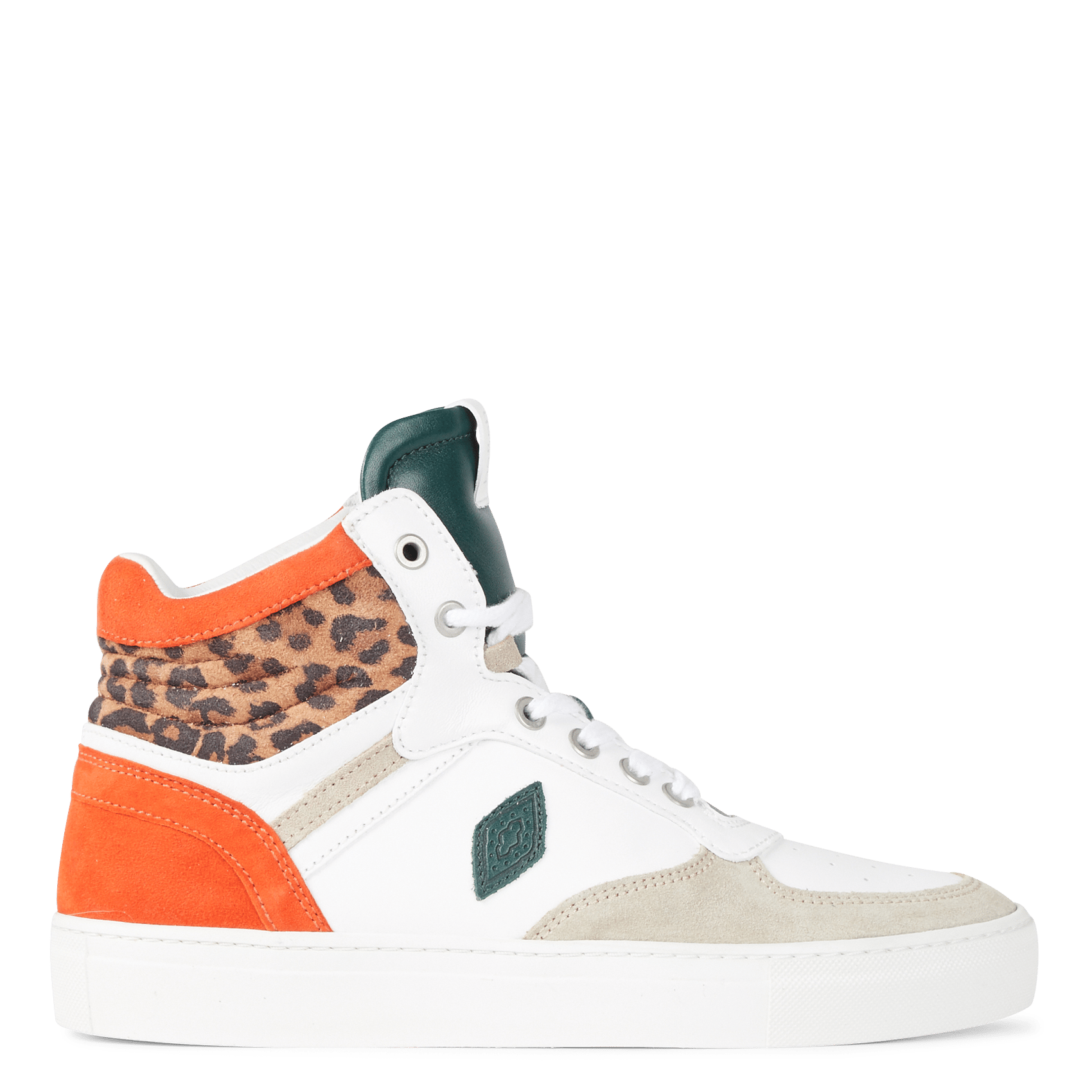 Hoge, Leren Sneakers Leopard Ba \u0026 Sh - Dames | Place des Tendances