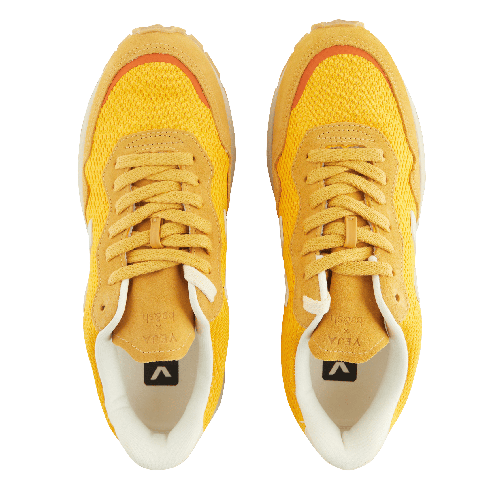 Veja X Ba Sh Leren Sneakers Jaune Ba \u0026 Sh - Dames | Place des Tendances
