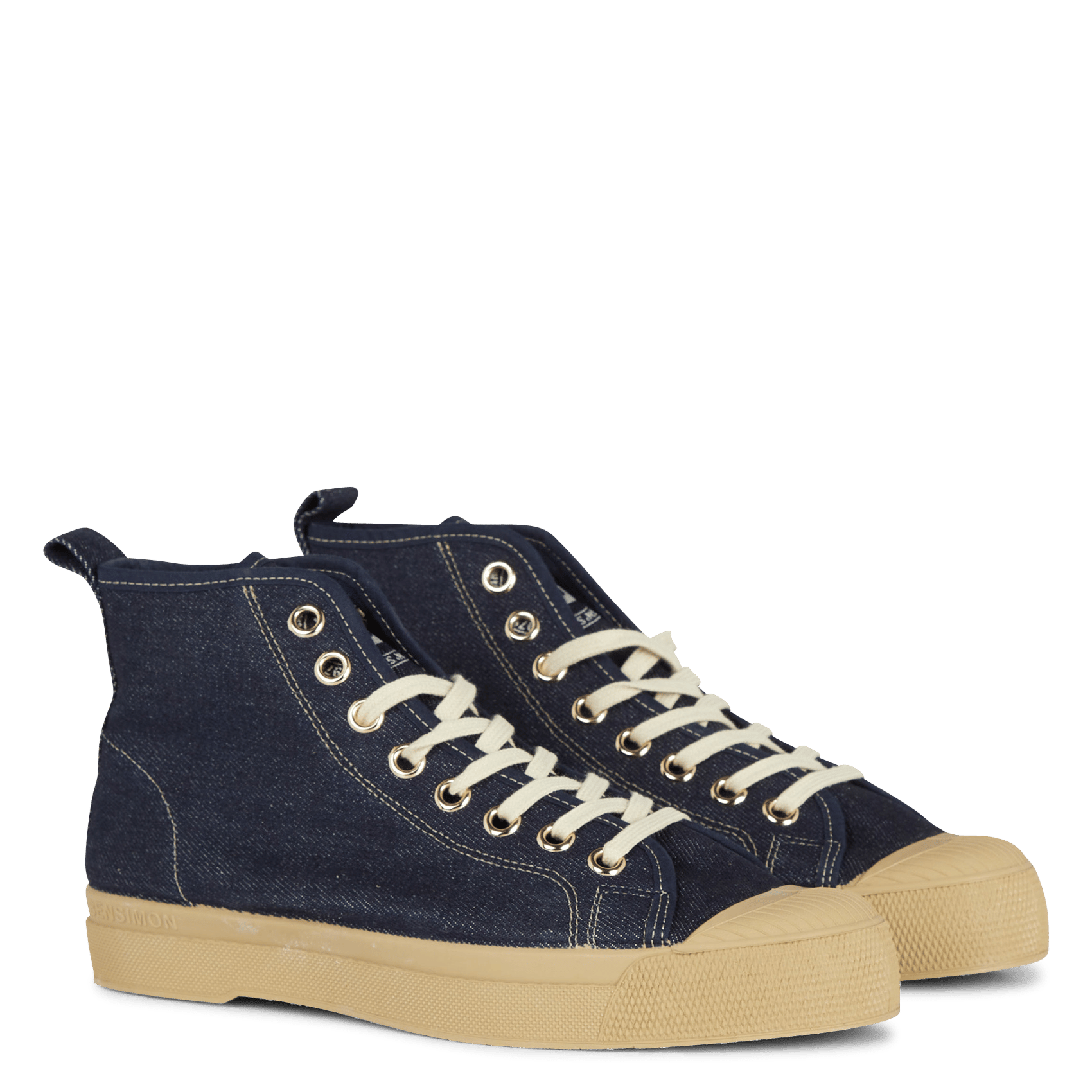 Hoge Stoffen Sneakers Denim Bensimon - Dames | Place des Tendances