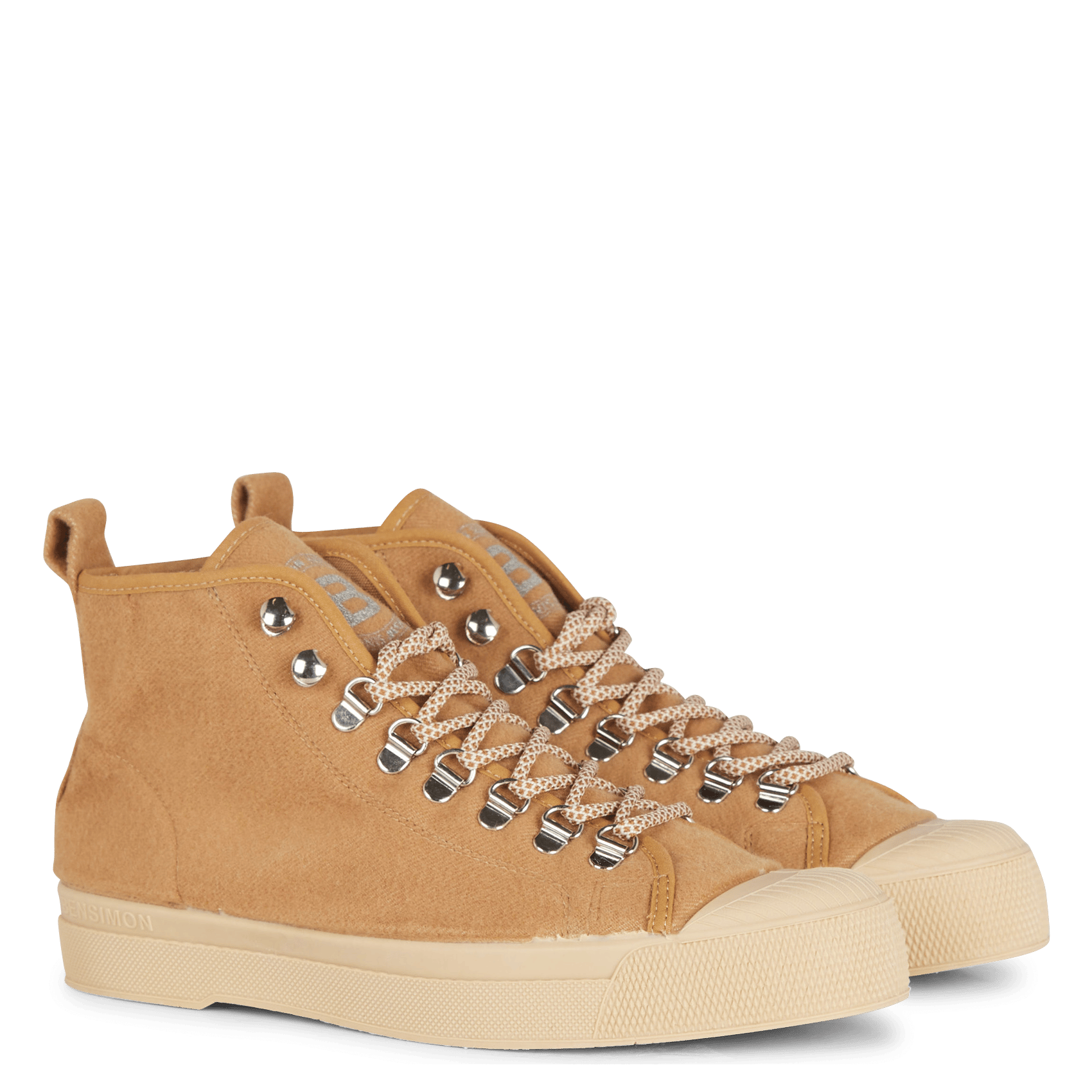 Hoge, Stoffen Sneakers Camel Bensimon - Dames | Place des Tendances