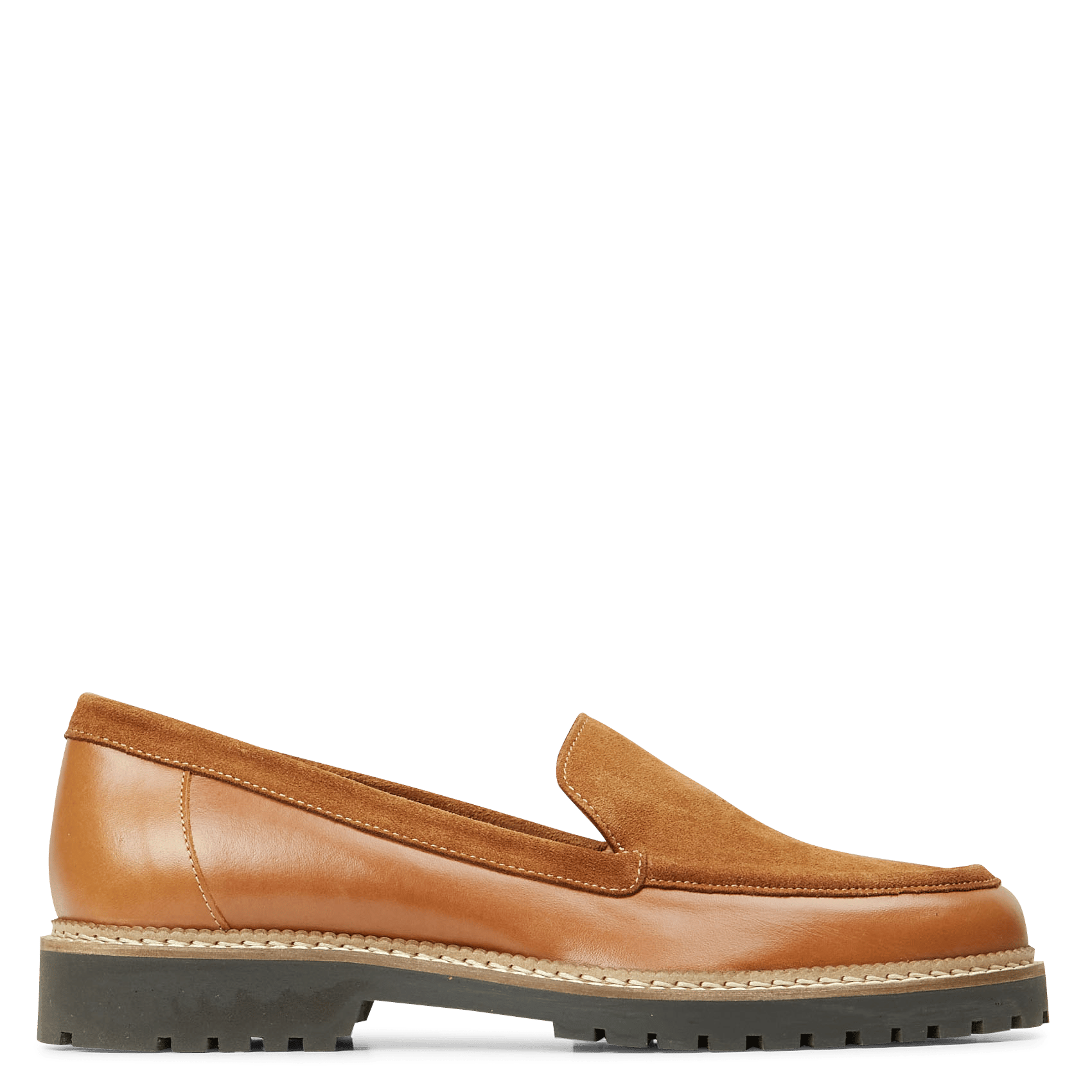 Sale Loafers Van Leer En Suède Cognac Bensimon - Dames | Place des Tendances