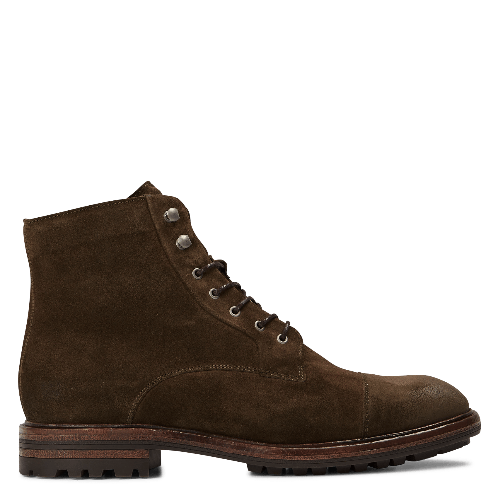 Sale Leren Veterboots Dark Olive Blackstone - Heren | Place des Tendances