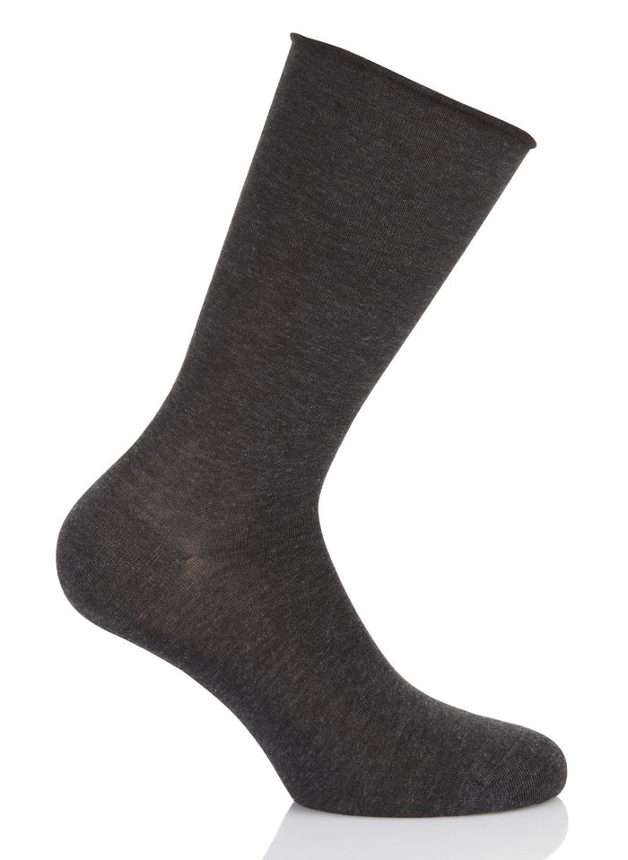 BLEUFORET Fluweelachtige katoenen sokken | Grijs