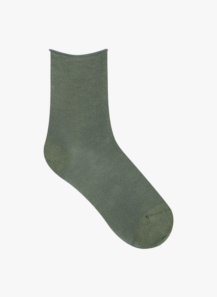 BLEUFORET Sokken van stretchkatoen | Kaki