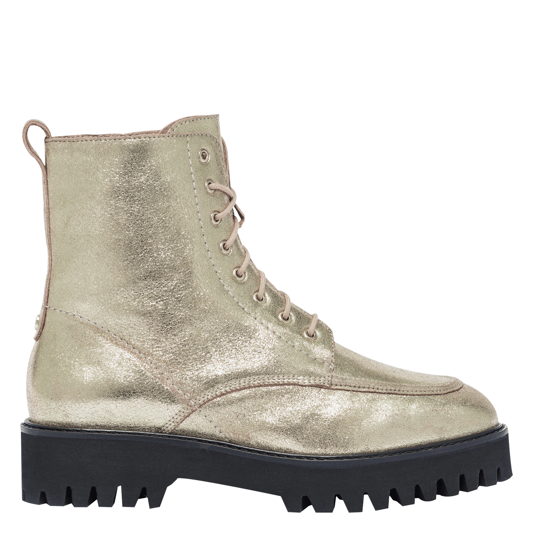 Glanzende Leren Laarzen Platine Bocage - Dames | Place des Tendances