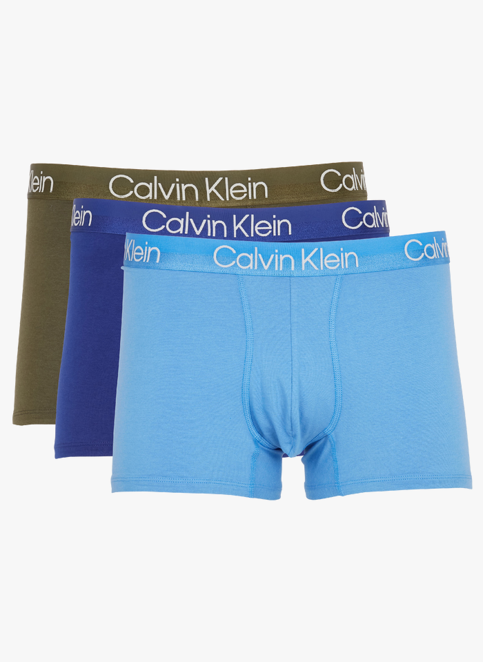 Niet modieus Wegversperring Op en neer gaan 3 Boxershorts Van Katoenmix Blue Calvin Klein Underwear - Heren | Place des  Tendances