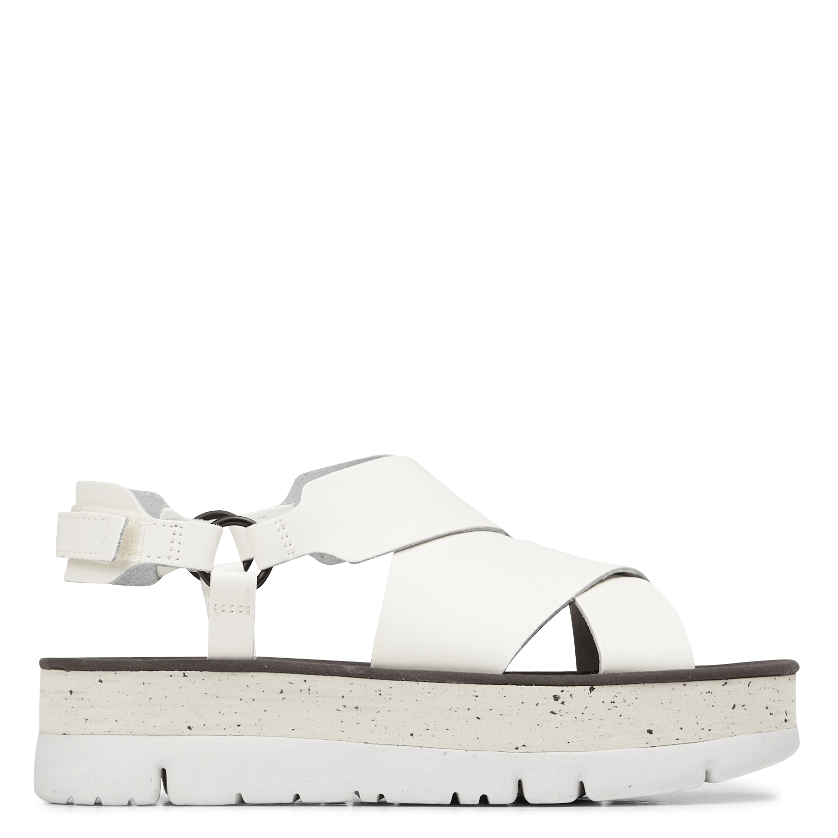 Leren Sandalen Met Sleehak White Natural Camper - Dames | Place des  Tendances