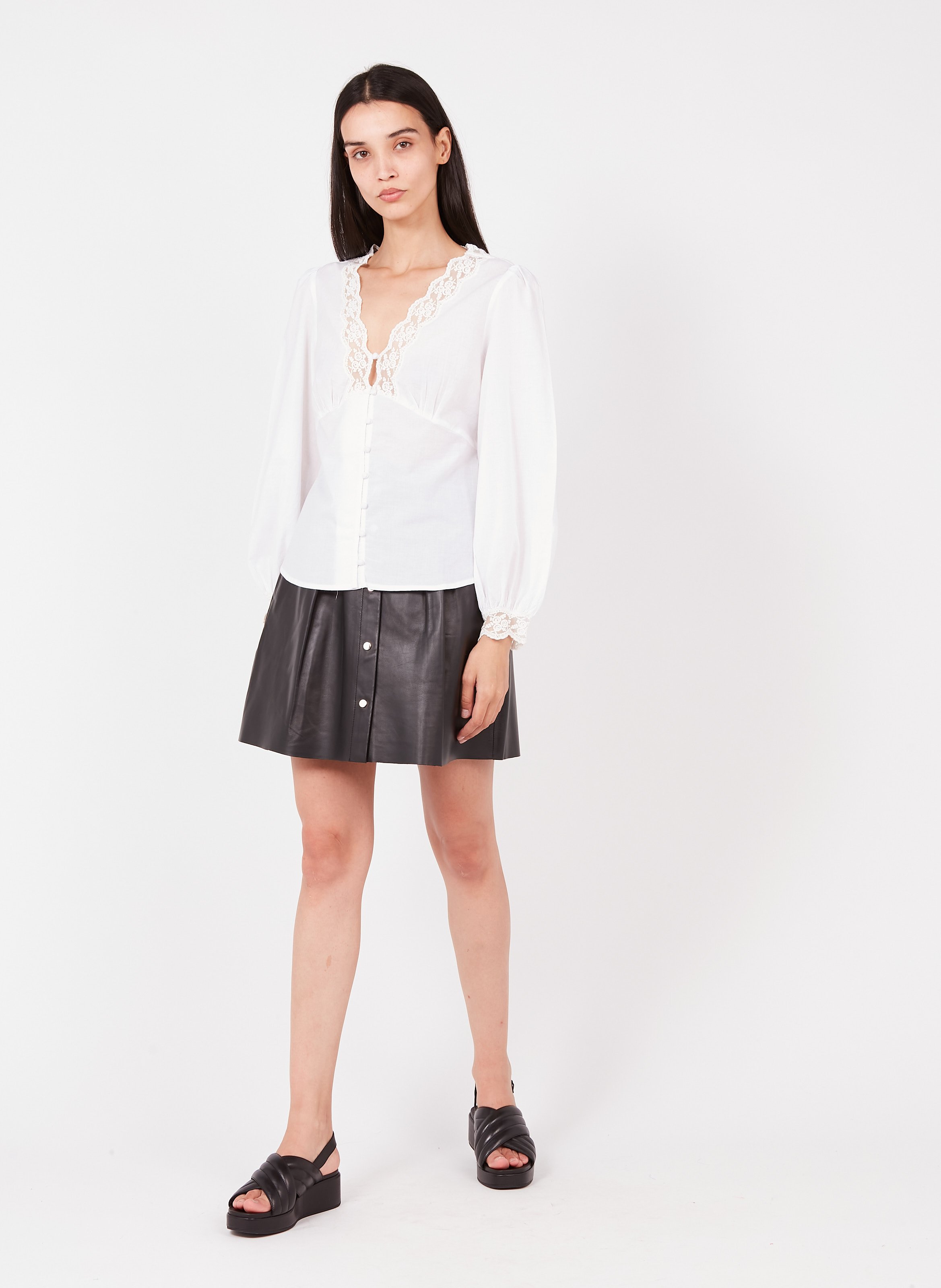 Misia, Onze Kalfsleren Sandaal Met Plateauzool Black Camper - Dames | Place  des Tendances